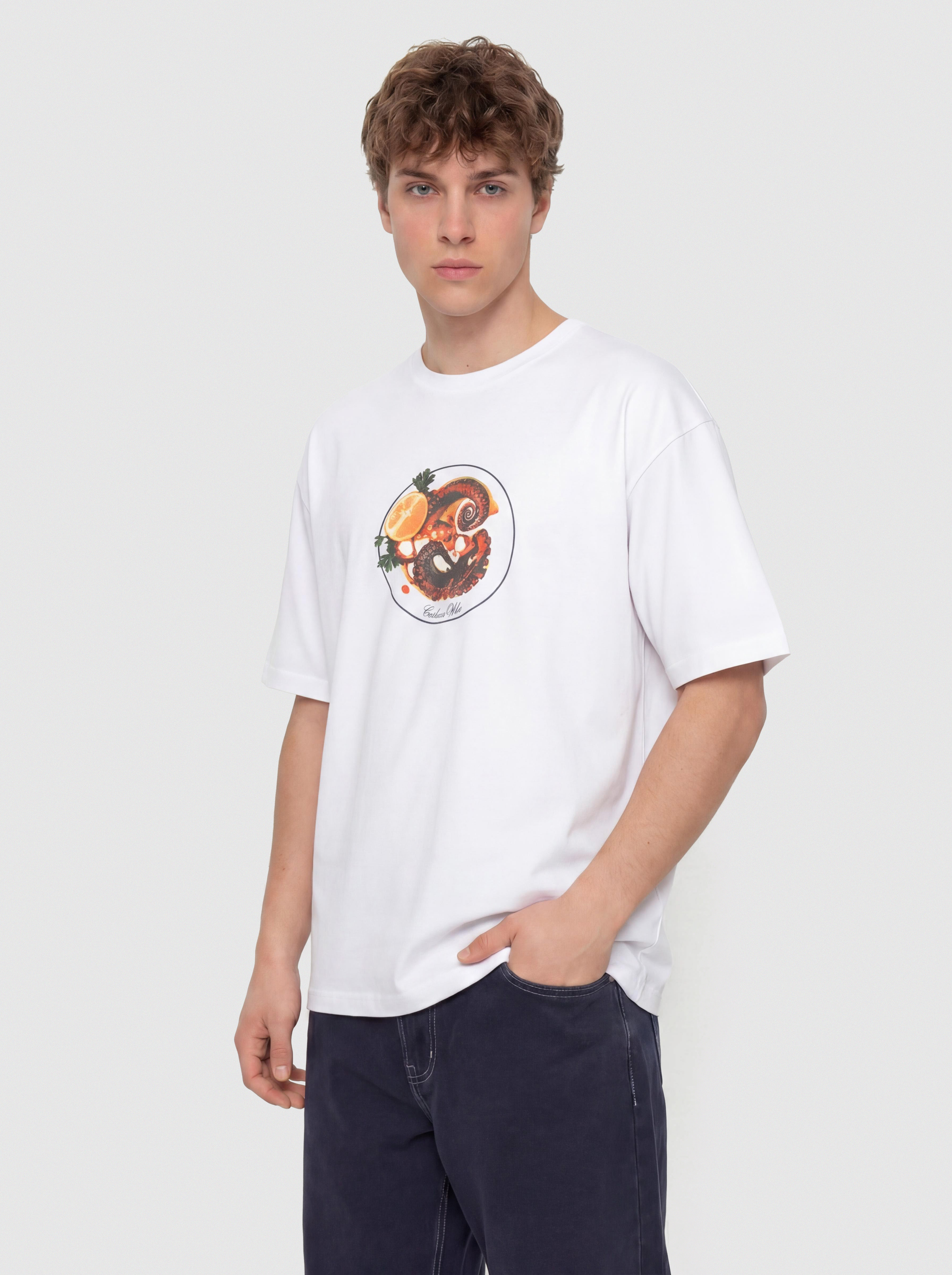 T-shirt Carhartt WIP Octopus (white)