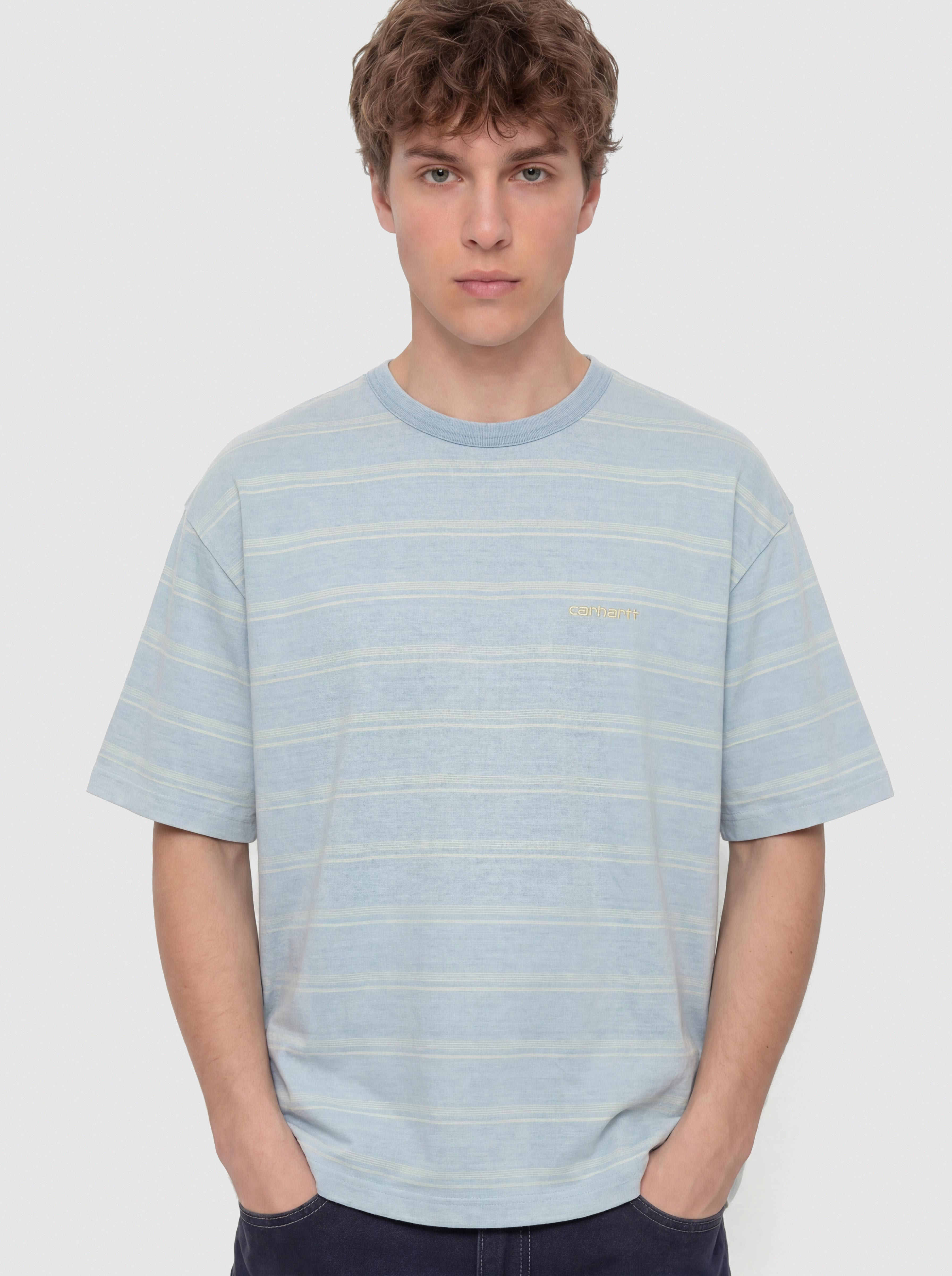 T-shirt Carhartt WIP Matti (matti stripe/icaria/sphene)