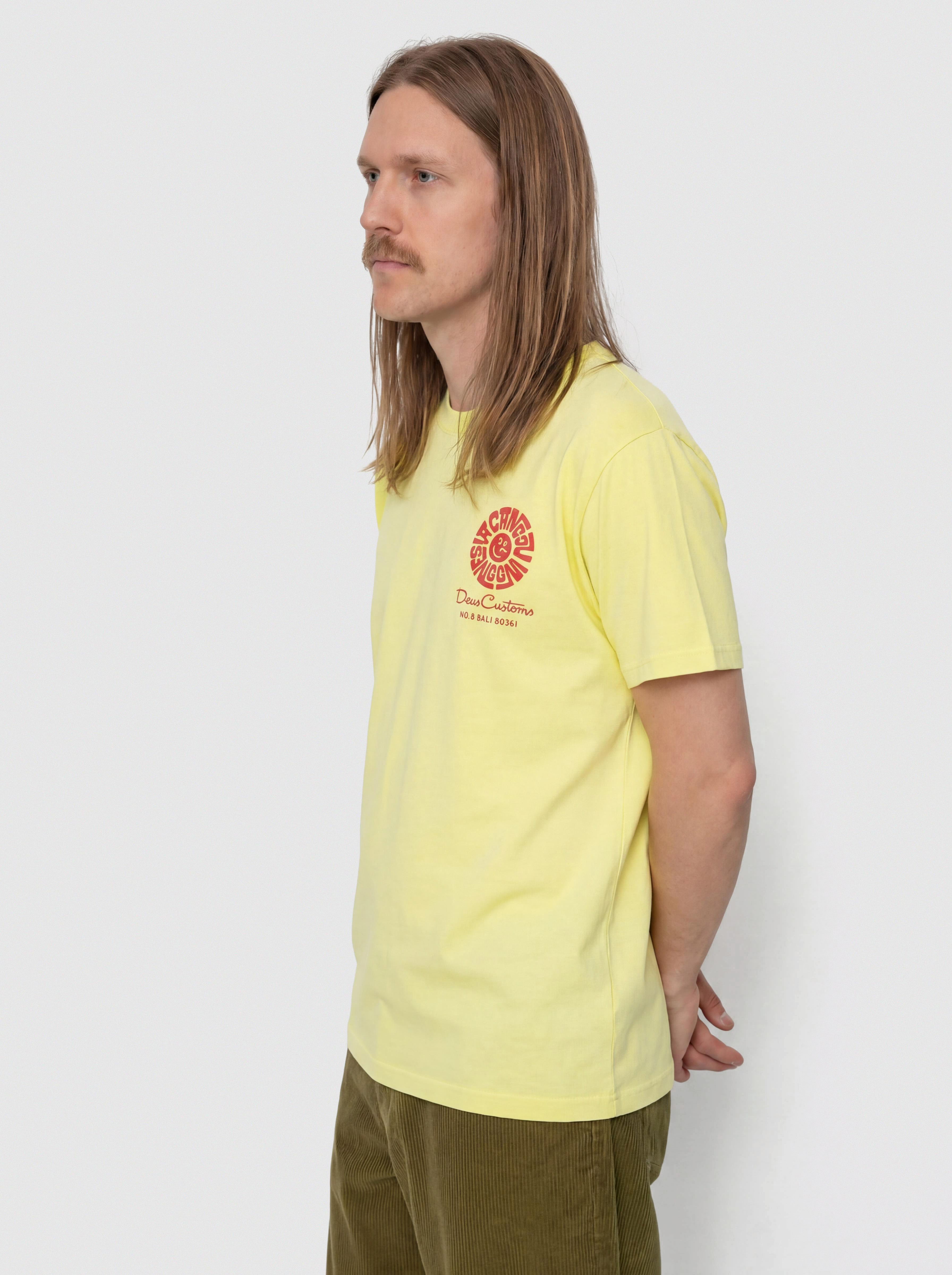T-shirt Deus Ex Machina Canggu Address (canary yellow)