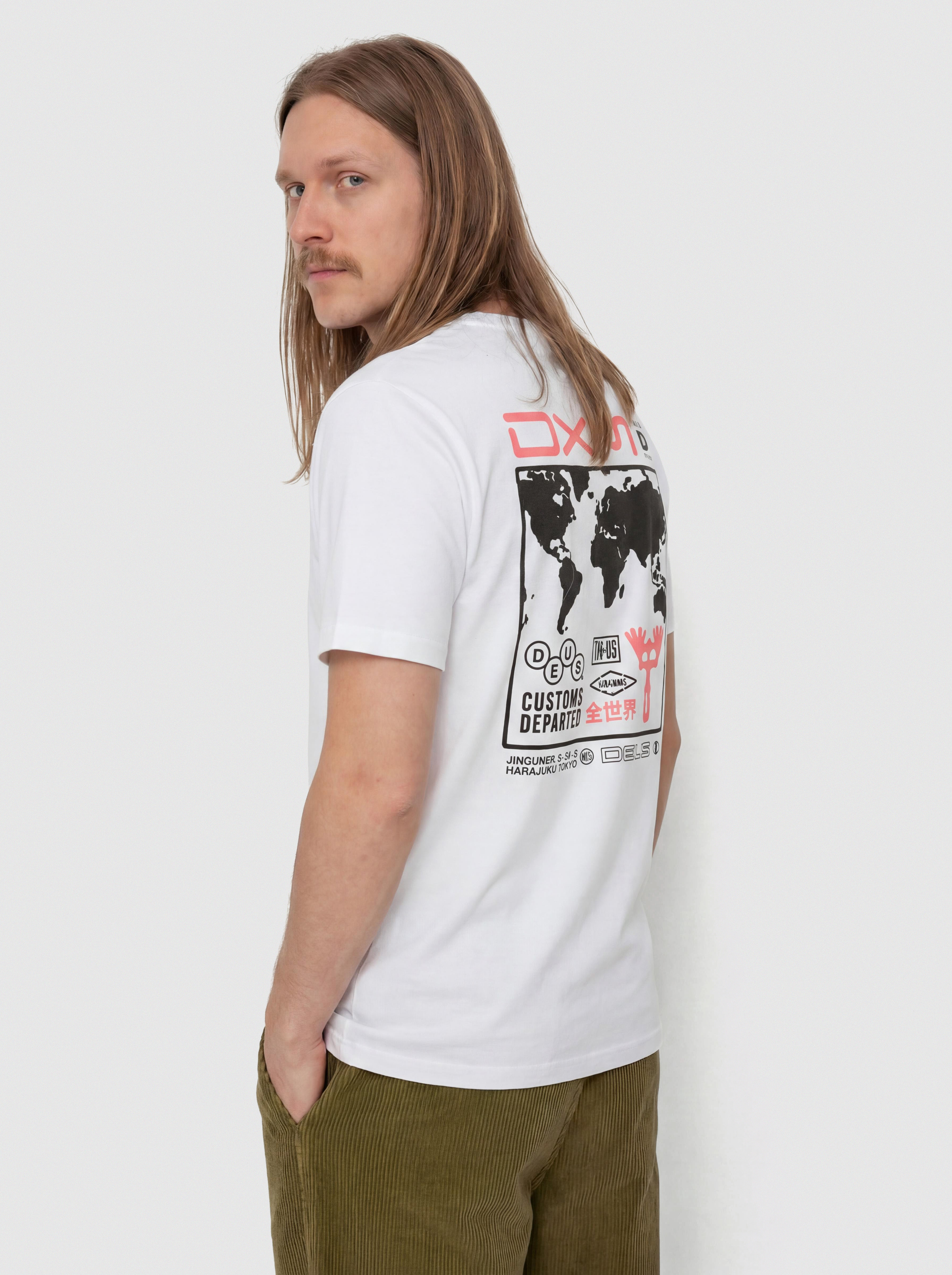 T-shirt Deus Ex Machina Departed (vintage white)