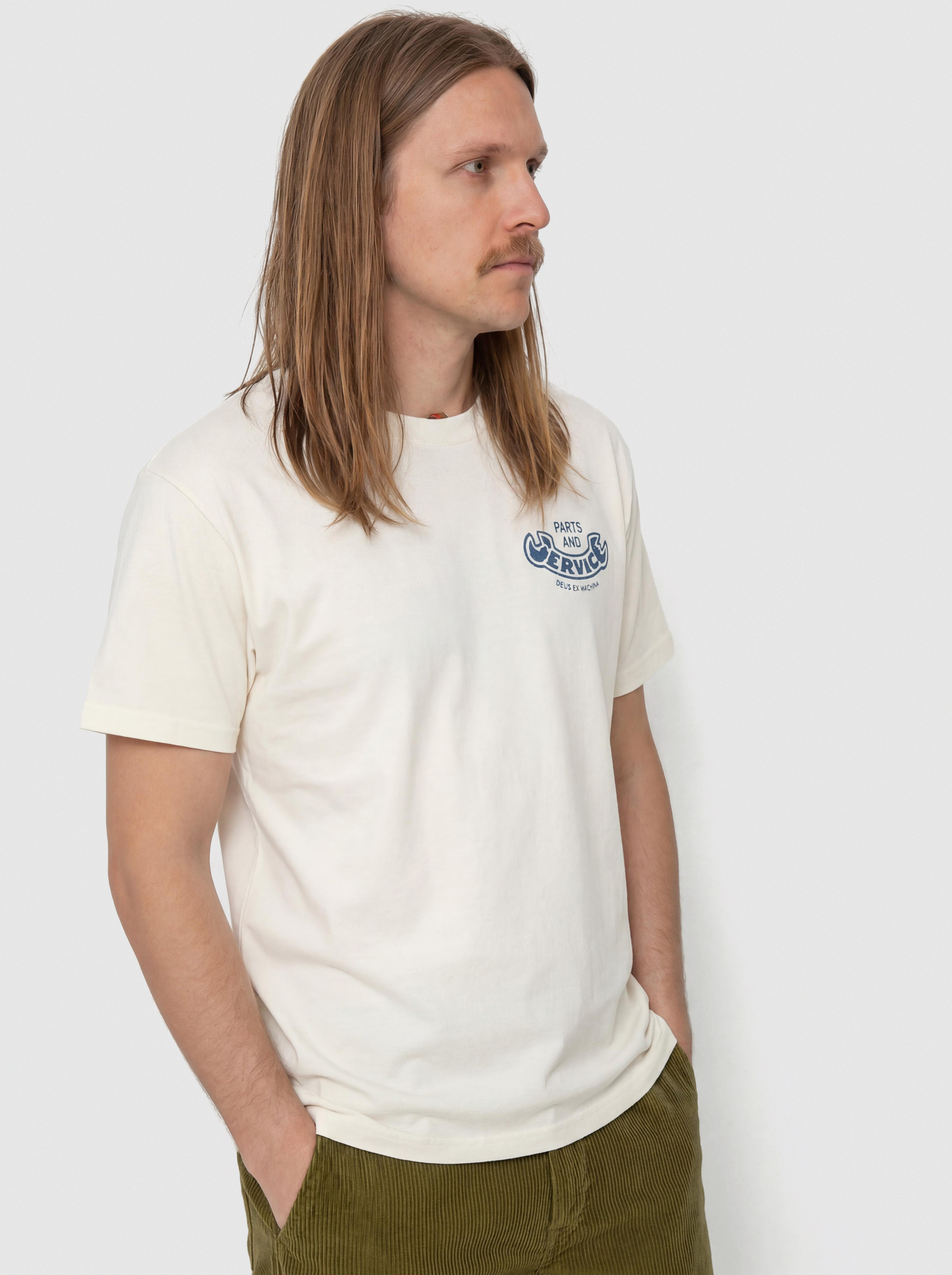 T-shirt Deus Ex Machina Ruff And Smooth (vintage white)