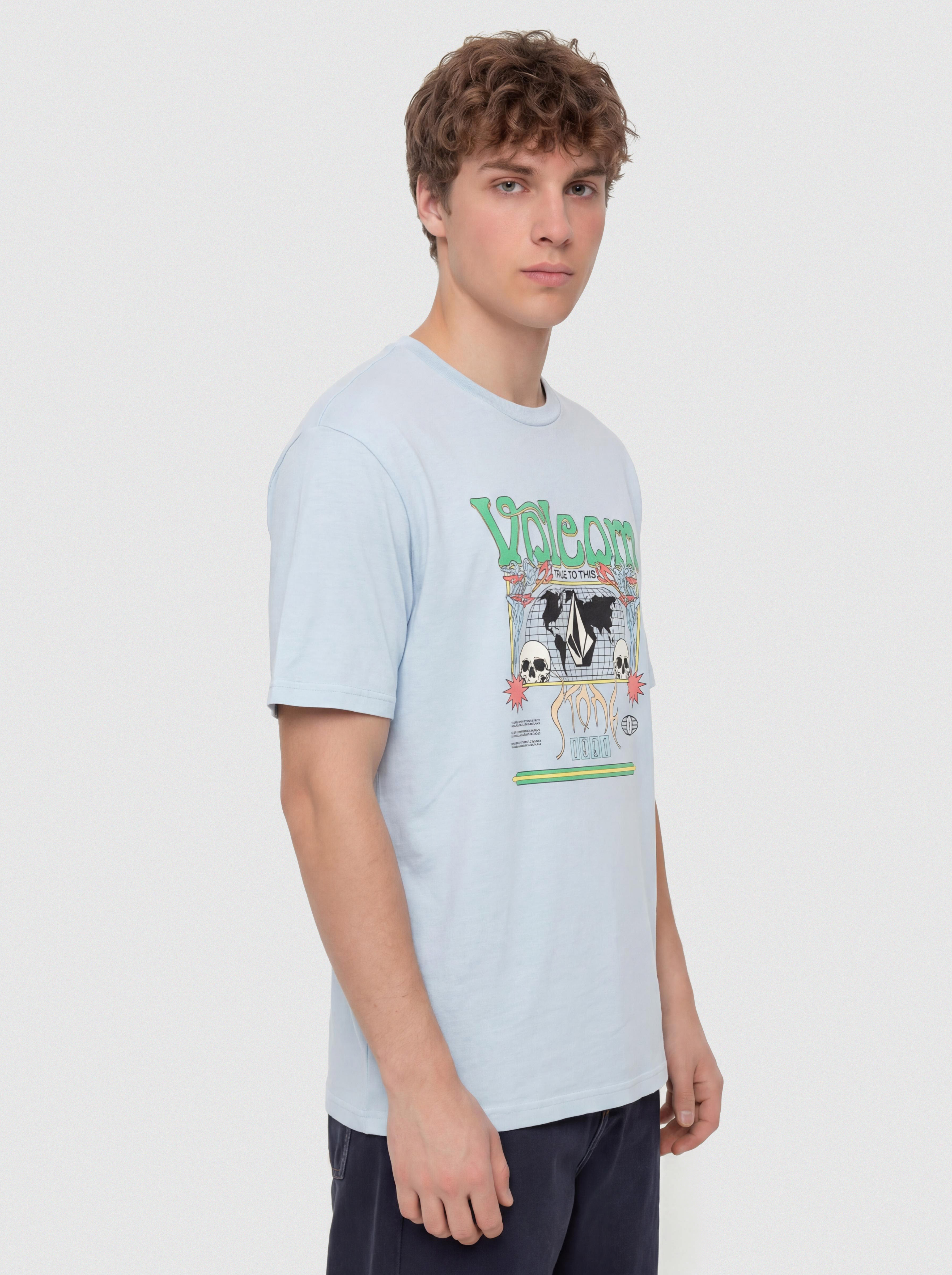 T-shirt Volcom Worldly Pw (carolina blue)