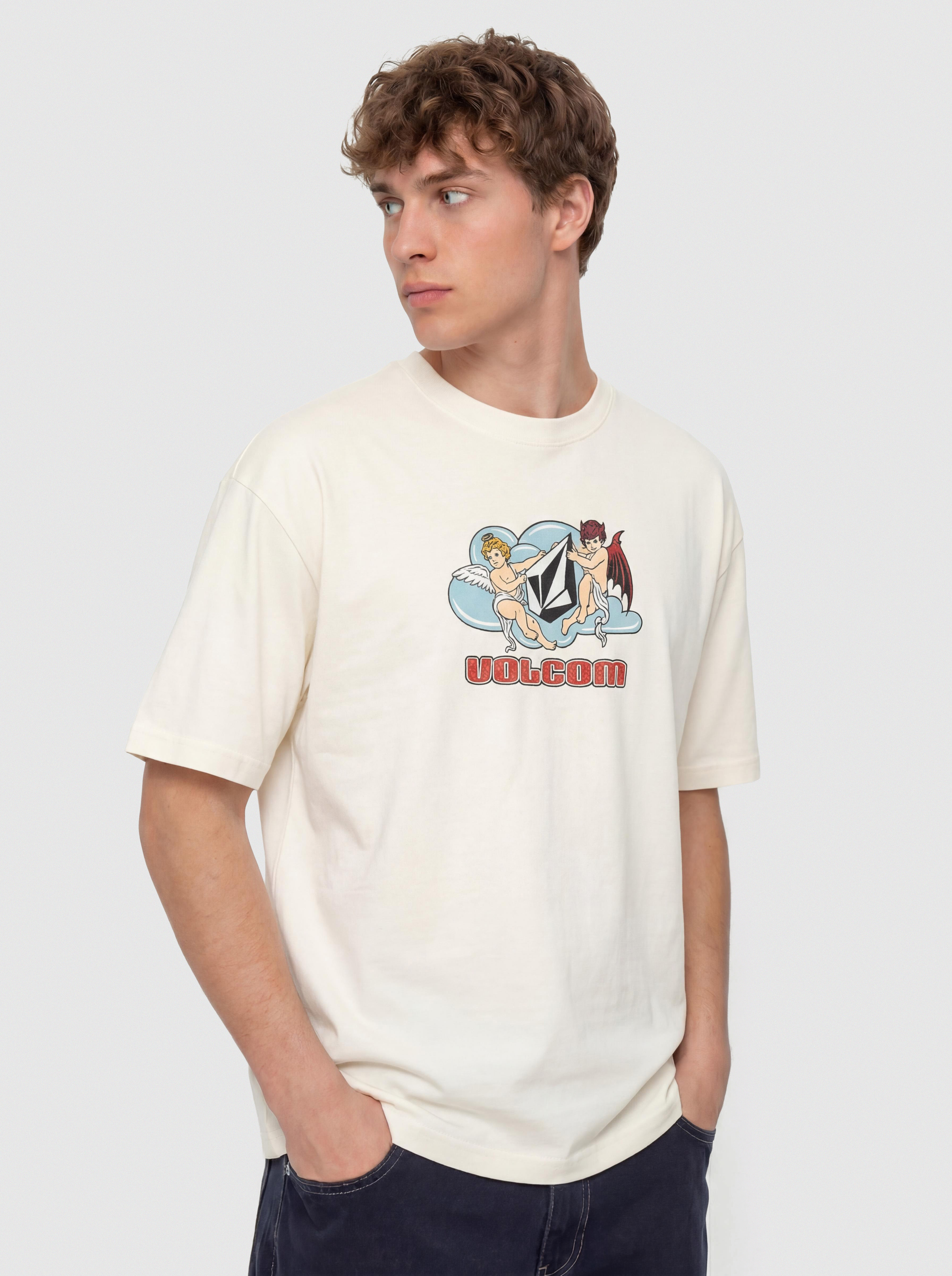 T-shirt Volcom Cherubs (off white)