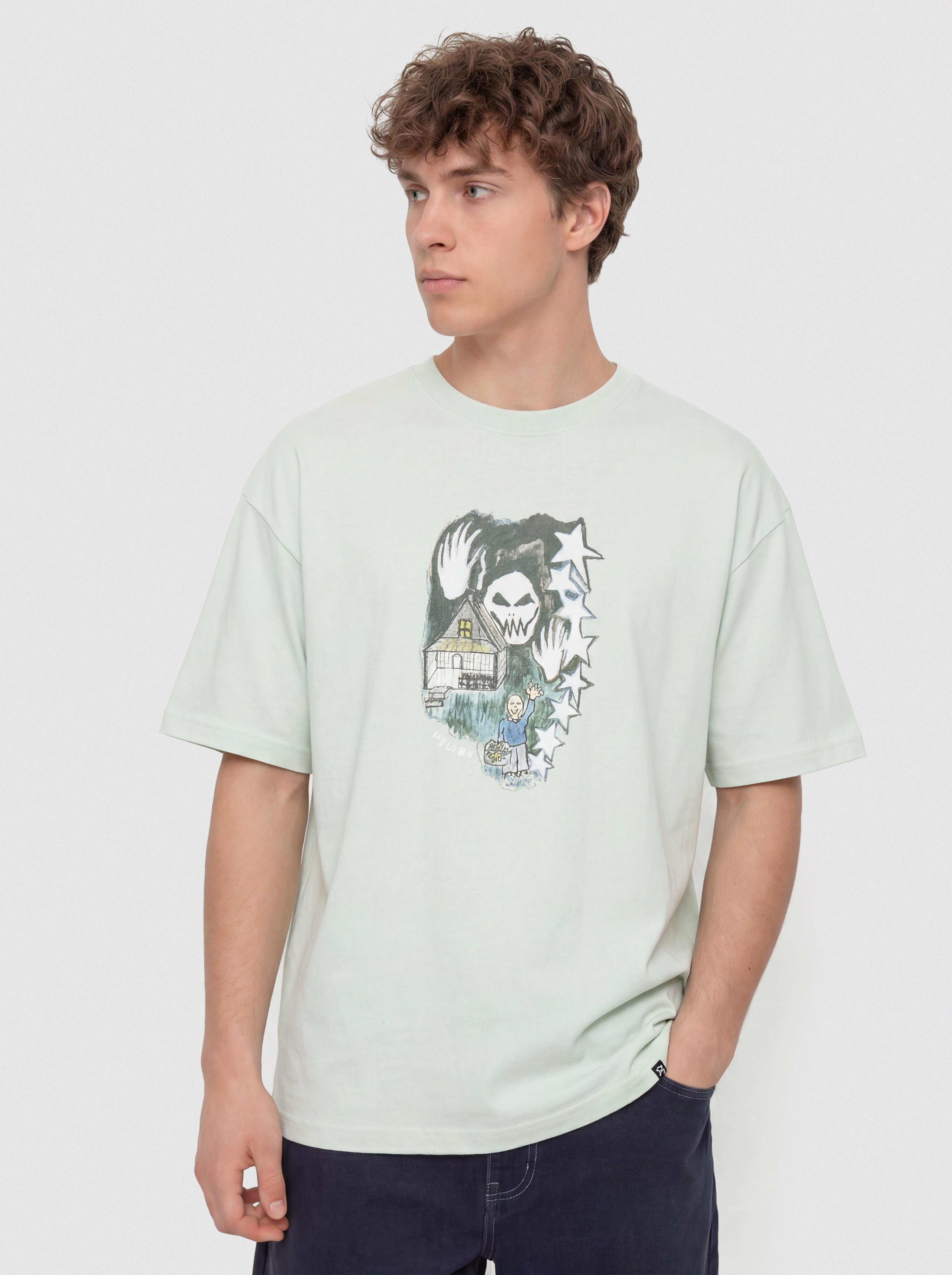 T-shirt Volcom Fa Issam Auptel Lse (pale aqua)