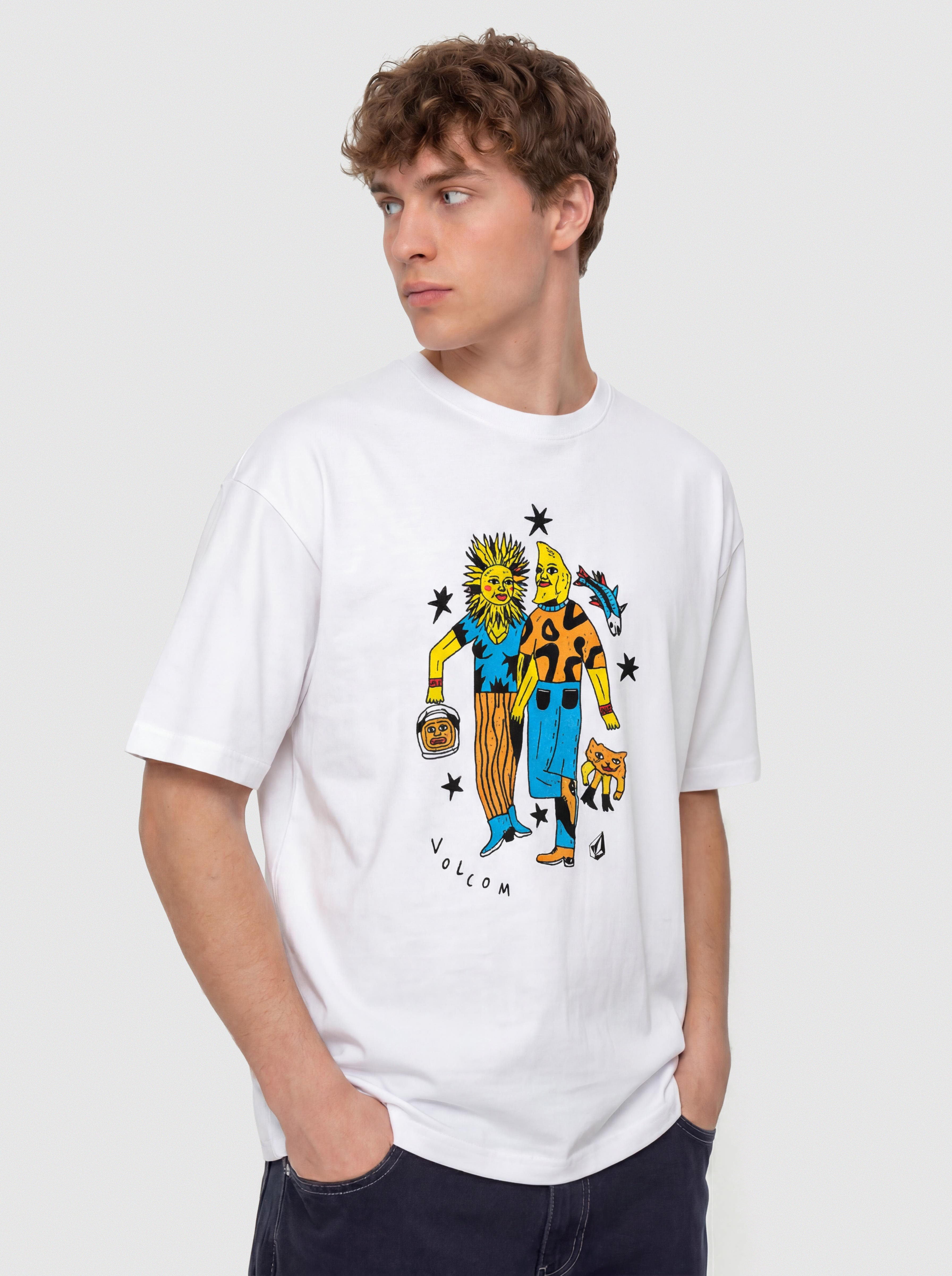 T-shirt Volcom Fa Bob Mollema 3 Lse (white)