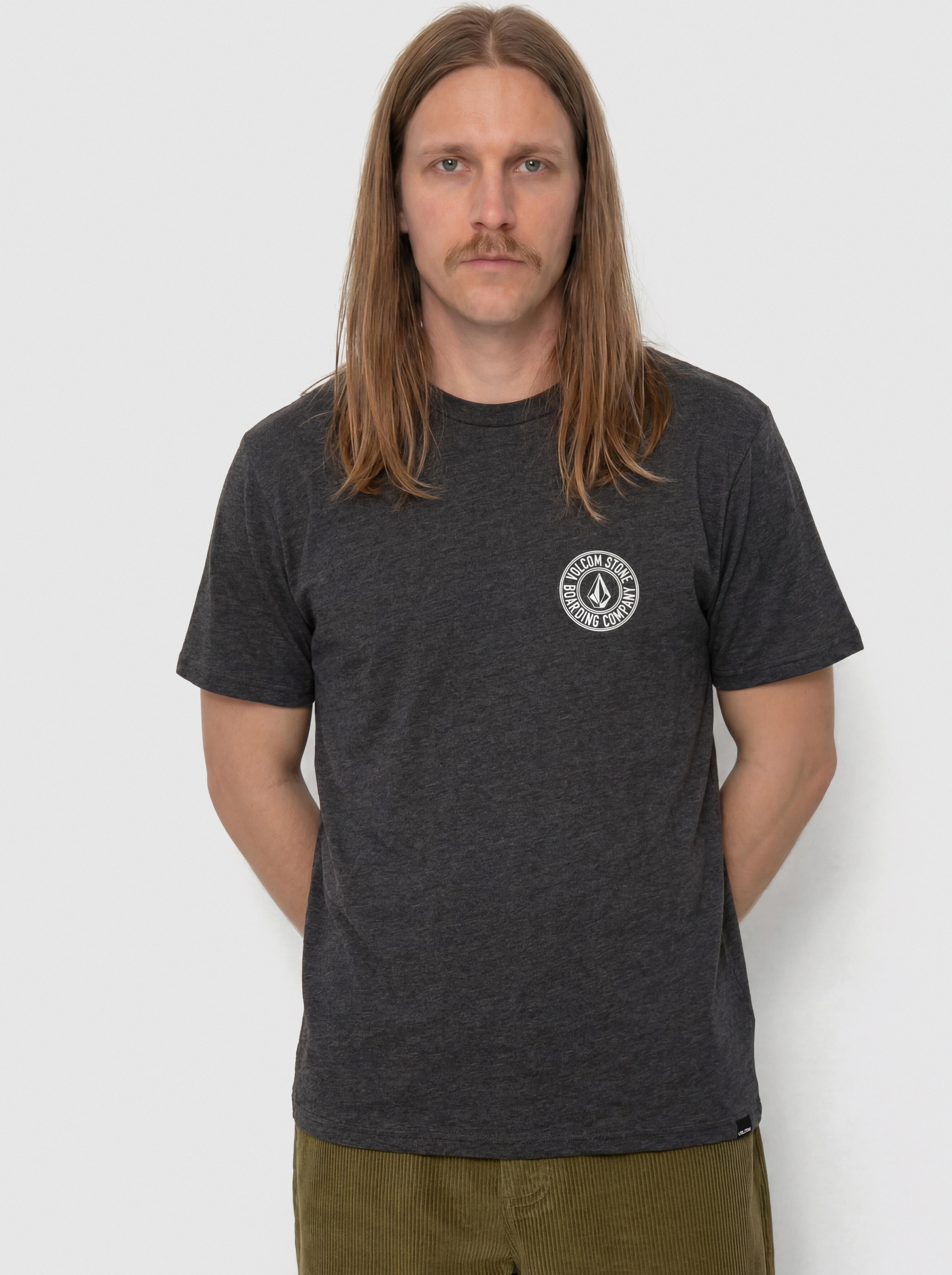 T-shirt Volcom Drain You Hth (heather black)