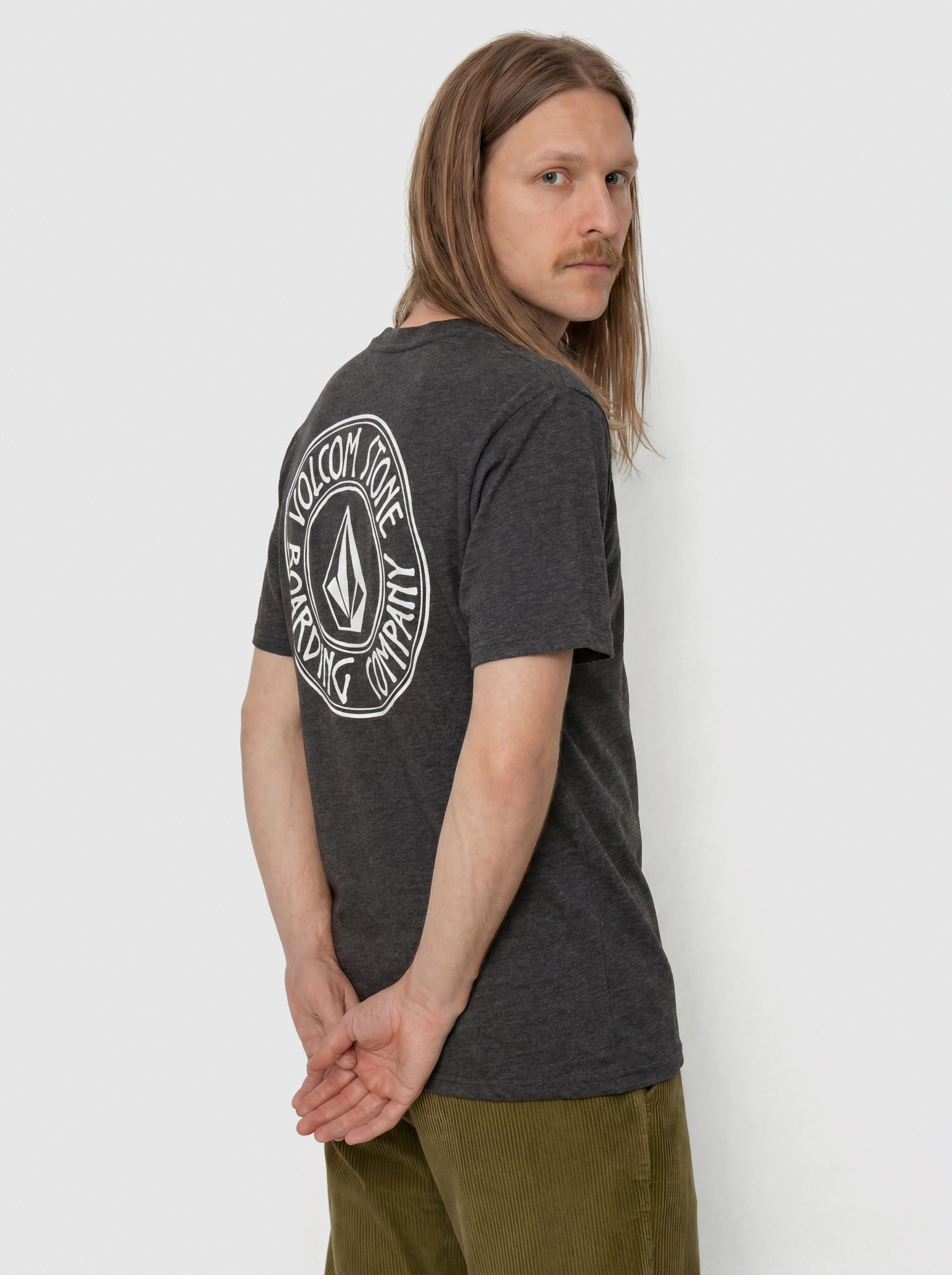 T-shirt Volcom Drain You Hth (heather black)