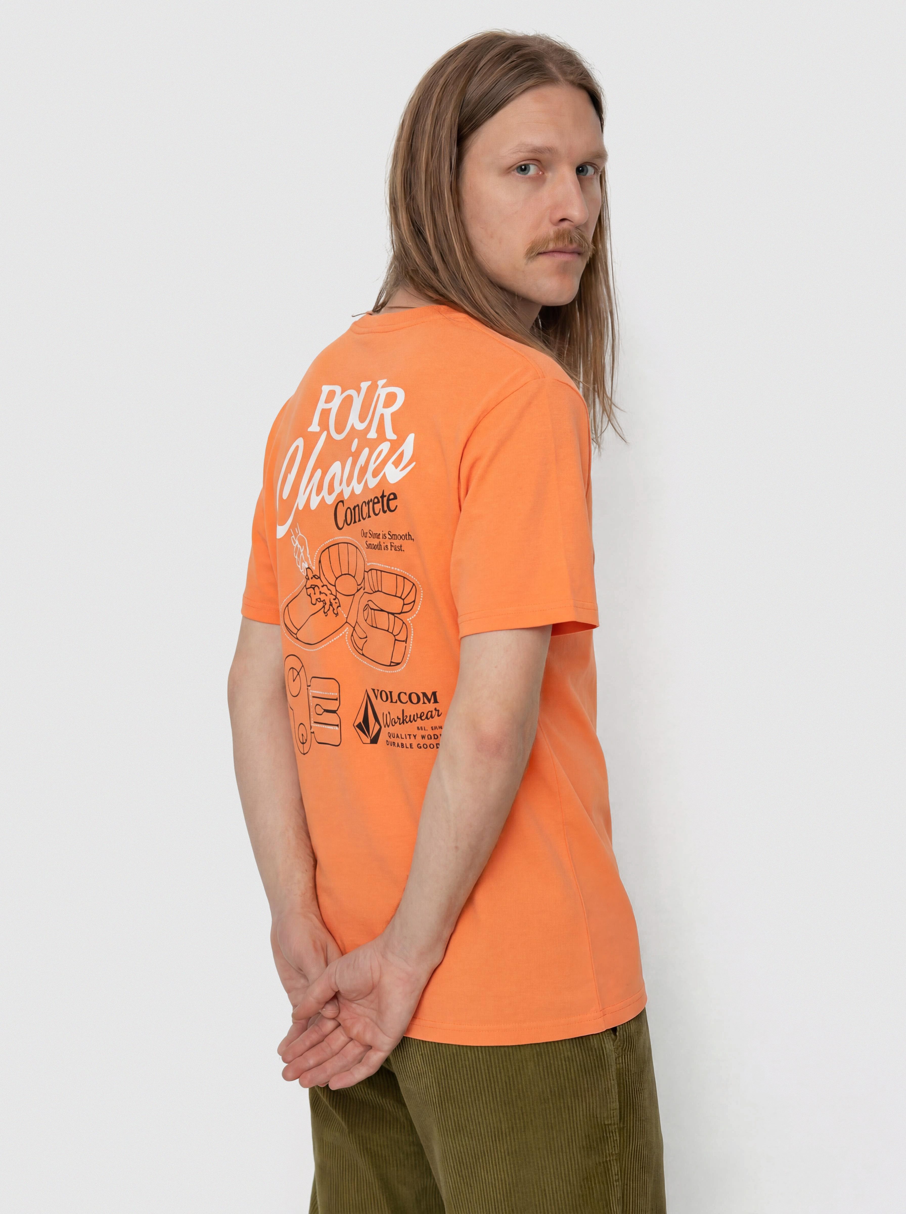 T-shirt Volcom Pour Choices Bsc (neon orange)
