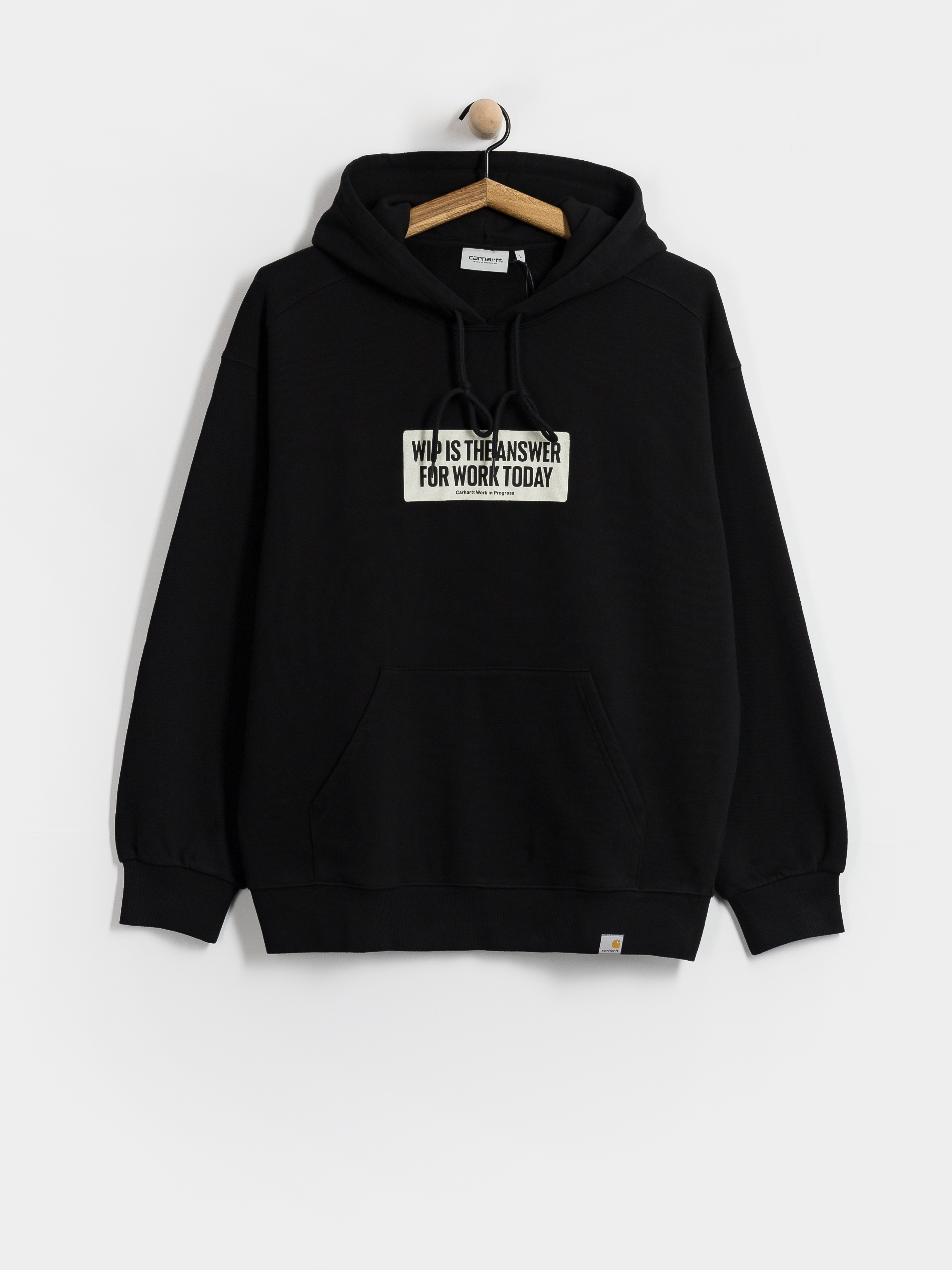 Bluza z kapturem Carhartt WIP Bumper Sticker HD (black)