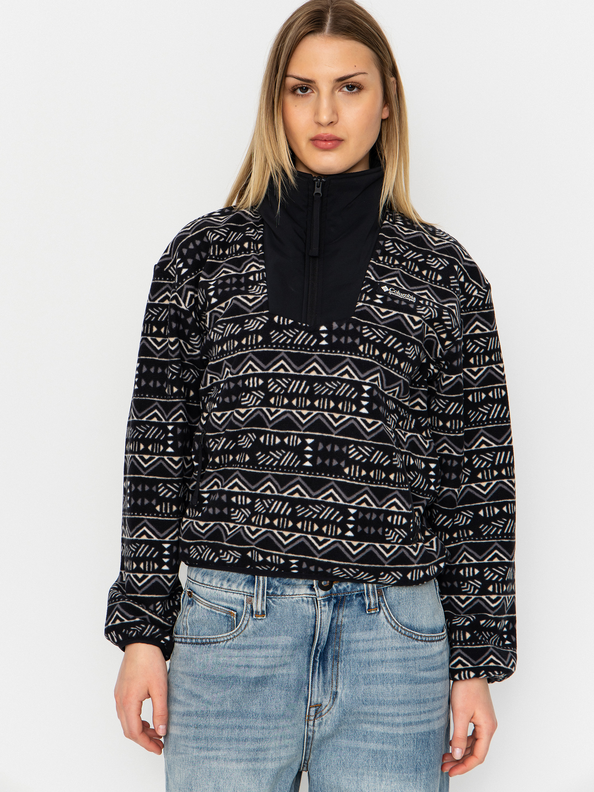 Polar Columbia Sequoia Grove Printed Half Zip Wmn (black/horizons)