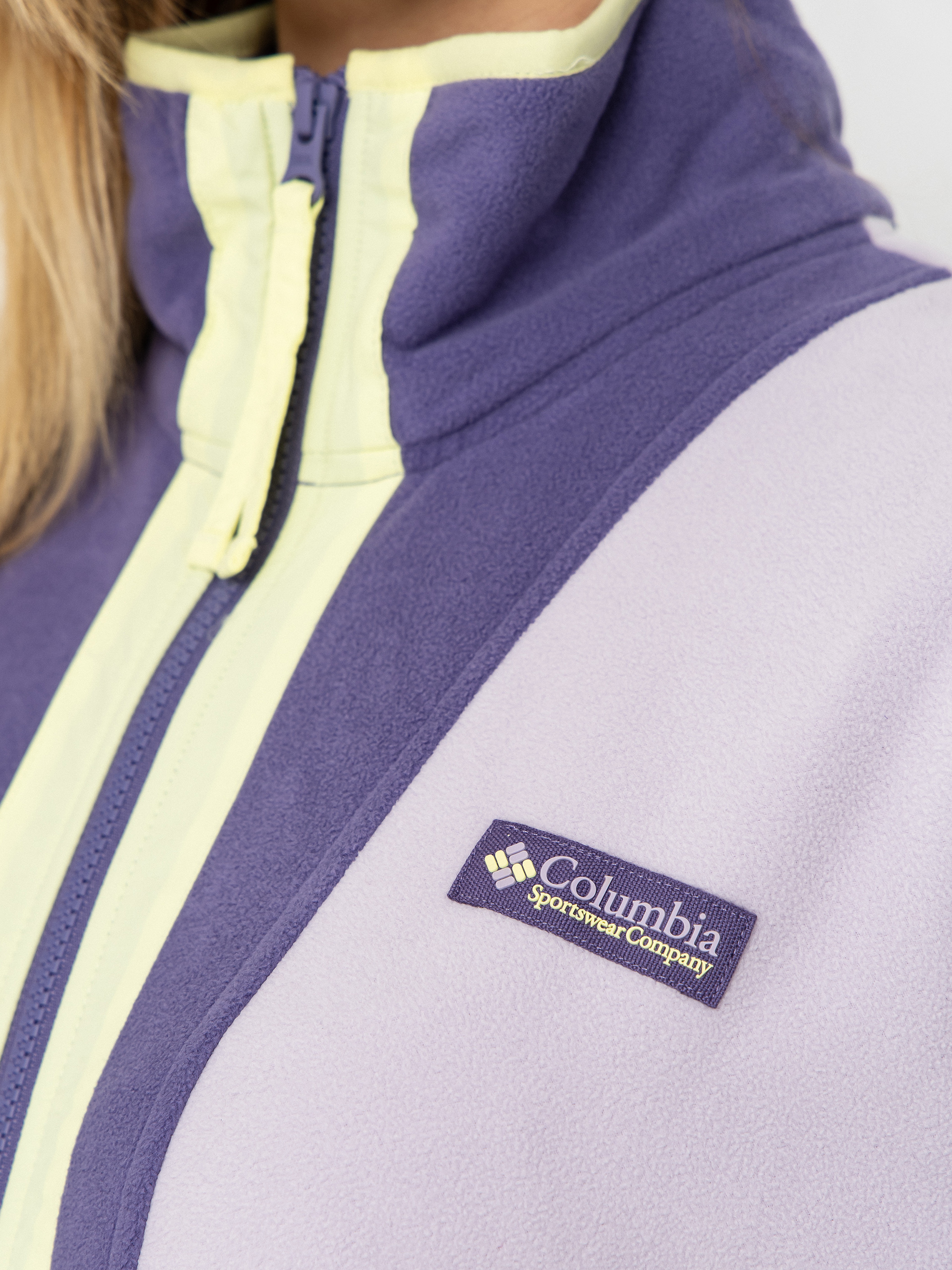 Damski Polar Columbia Backbowl II Full Zip (lavender pearl/stormwatch/citron haze)