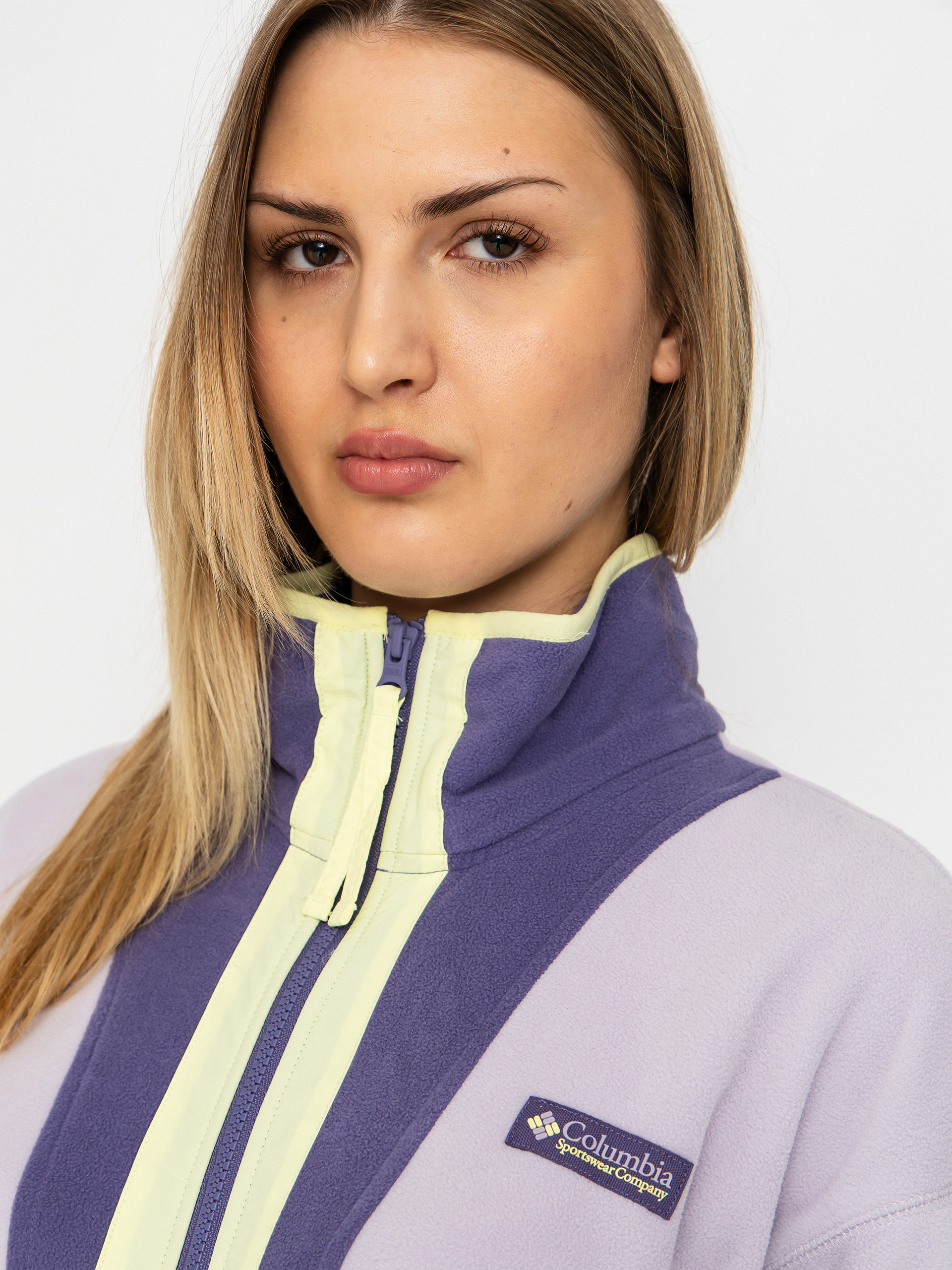 Damski Polar Columbia Backbowl II Full Zip (lavender pearl/stormwatch/citron haze)