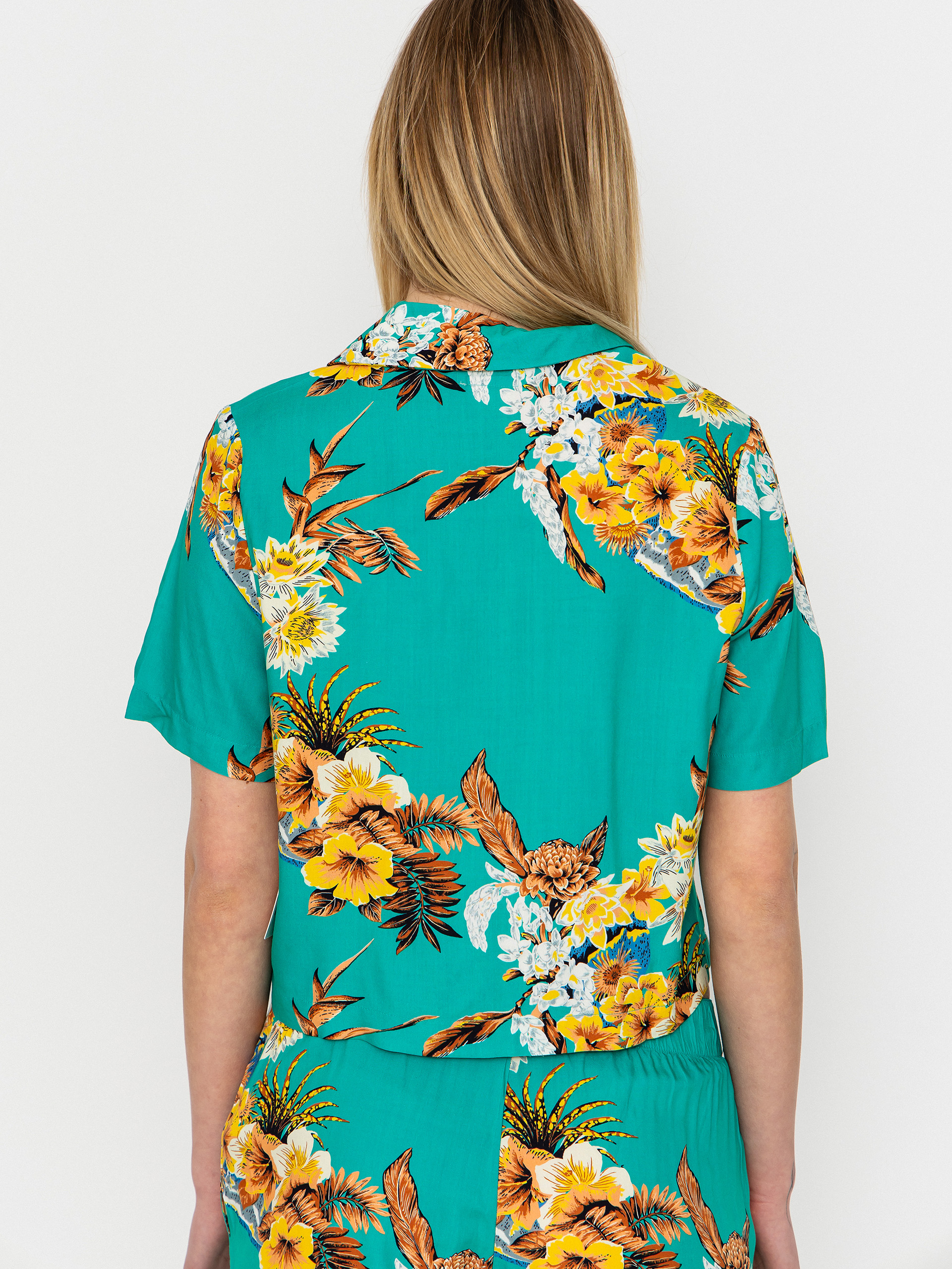 Koszula Brixton Campos Button Down Wmn (retro green flor campos)