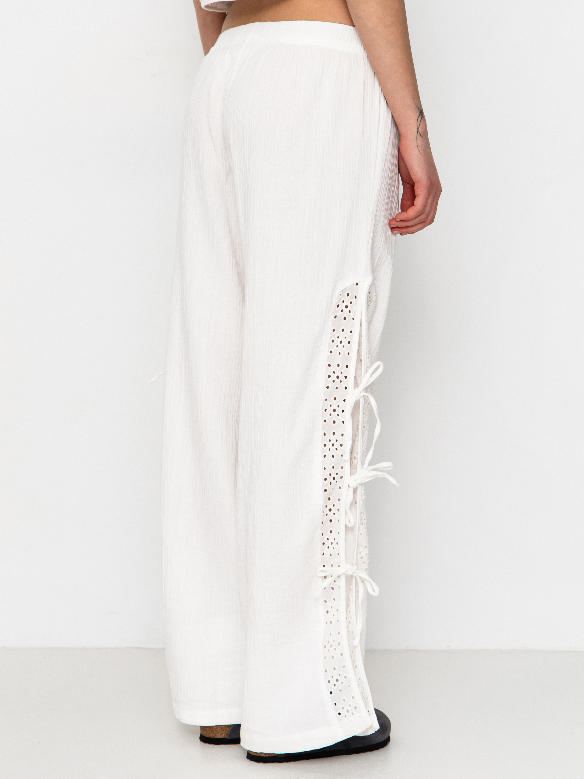 Spodnie Brixton Seaside Eyelet Wide Leg Wmn (off white eyelet)