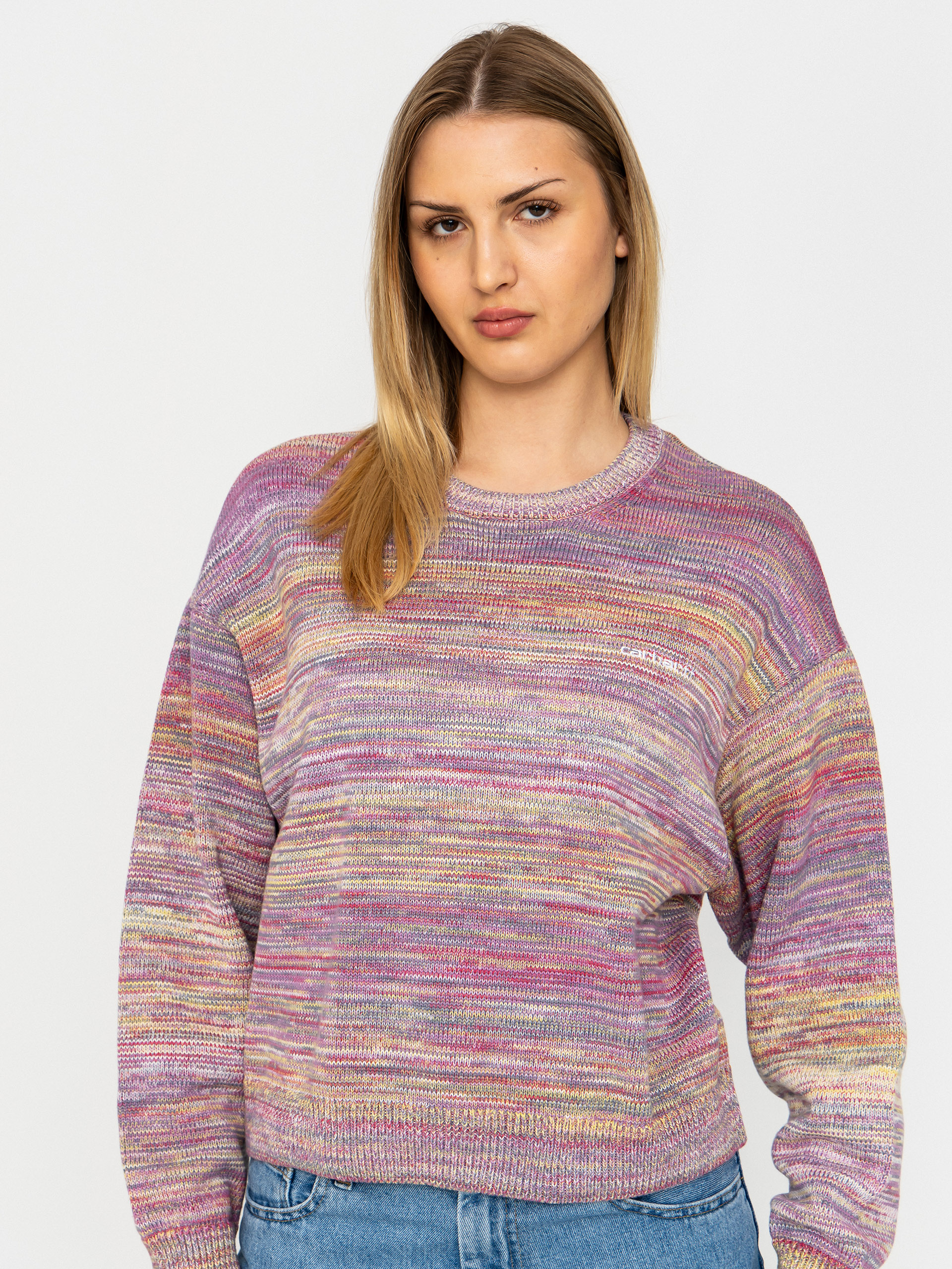 Sweter Carhartt WIP Keenaner Wmn (gradient/gentle purple)