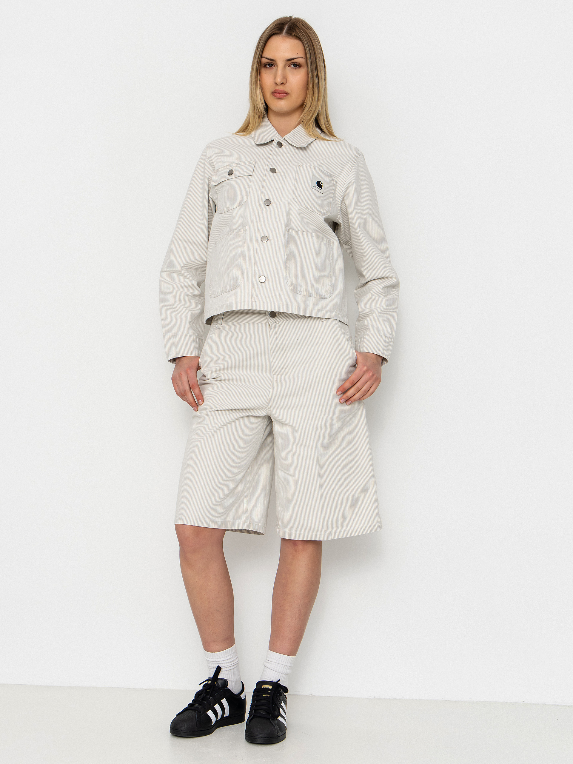Kurtka Carhartt WIP Mercer Chore Coat Wmn (mercer stripe/graphite/wax)