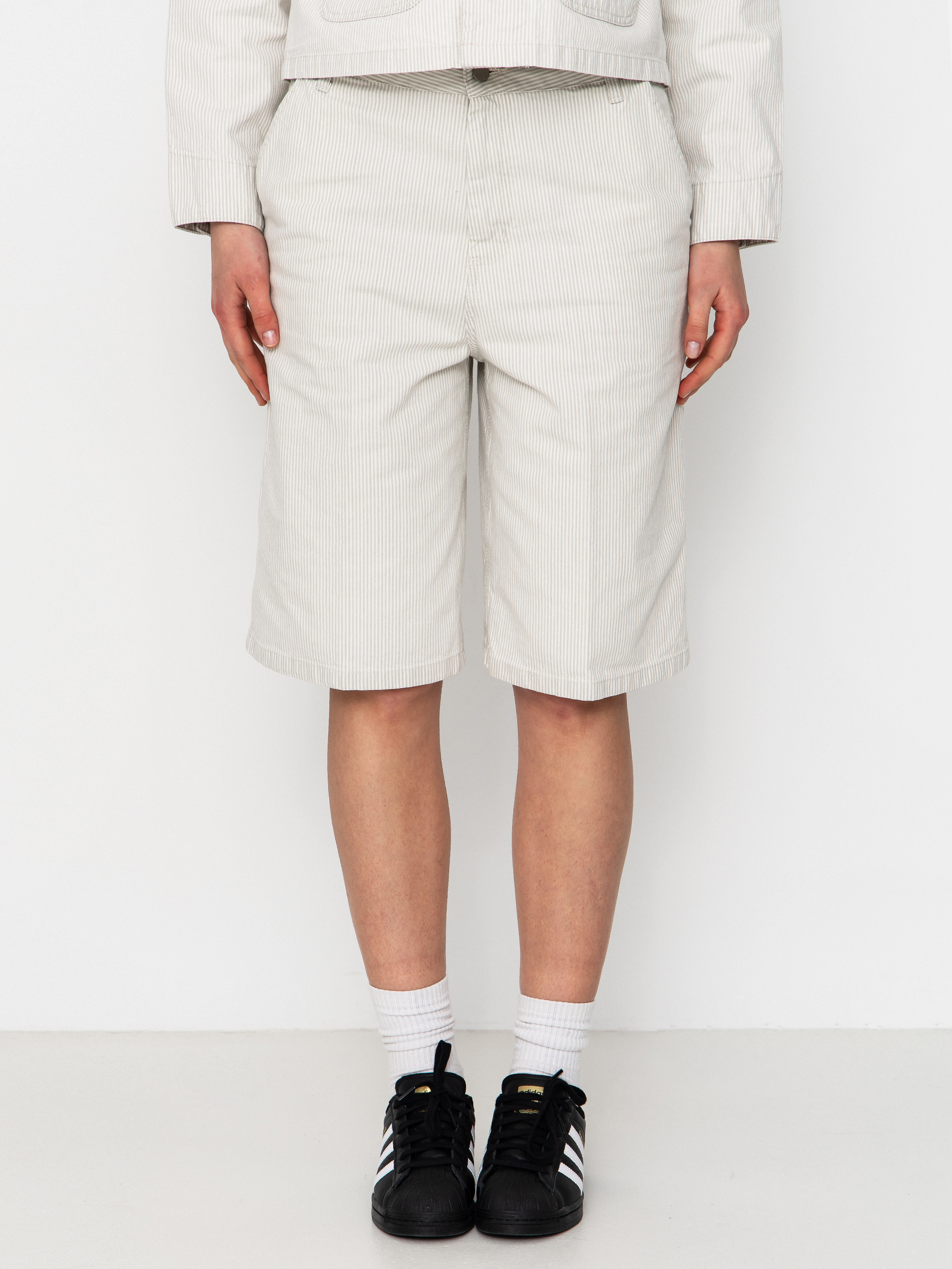 Szorty Carhartt WIP Mercer Single Knee Wmn (mercer stripe/graphite/wax)