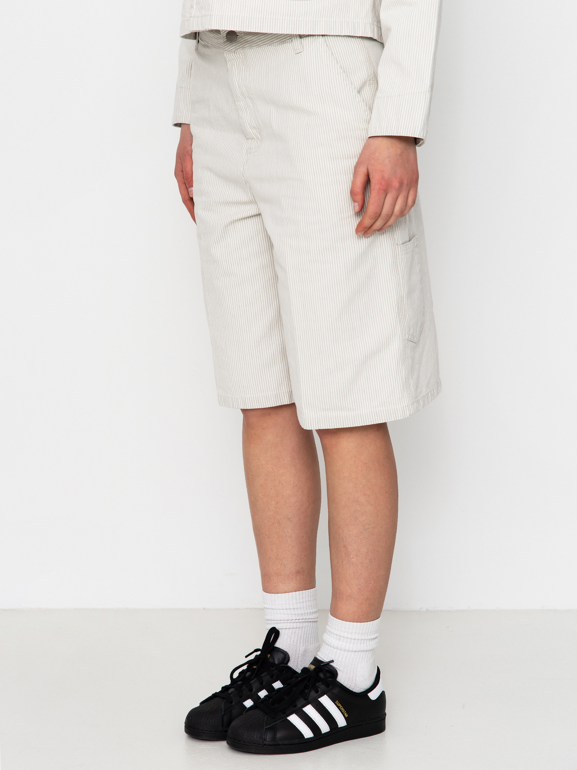 Szorty Carhartt WIP Mercer Single Knee Wmn (mercer stripe/graphite/wax)
