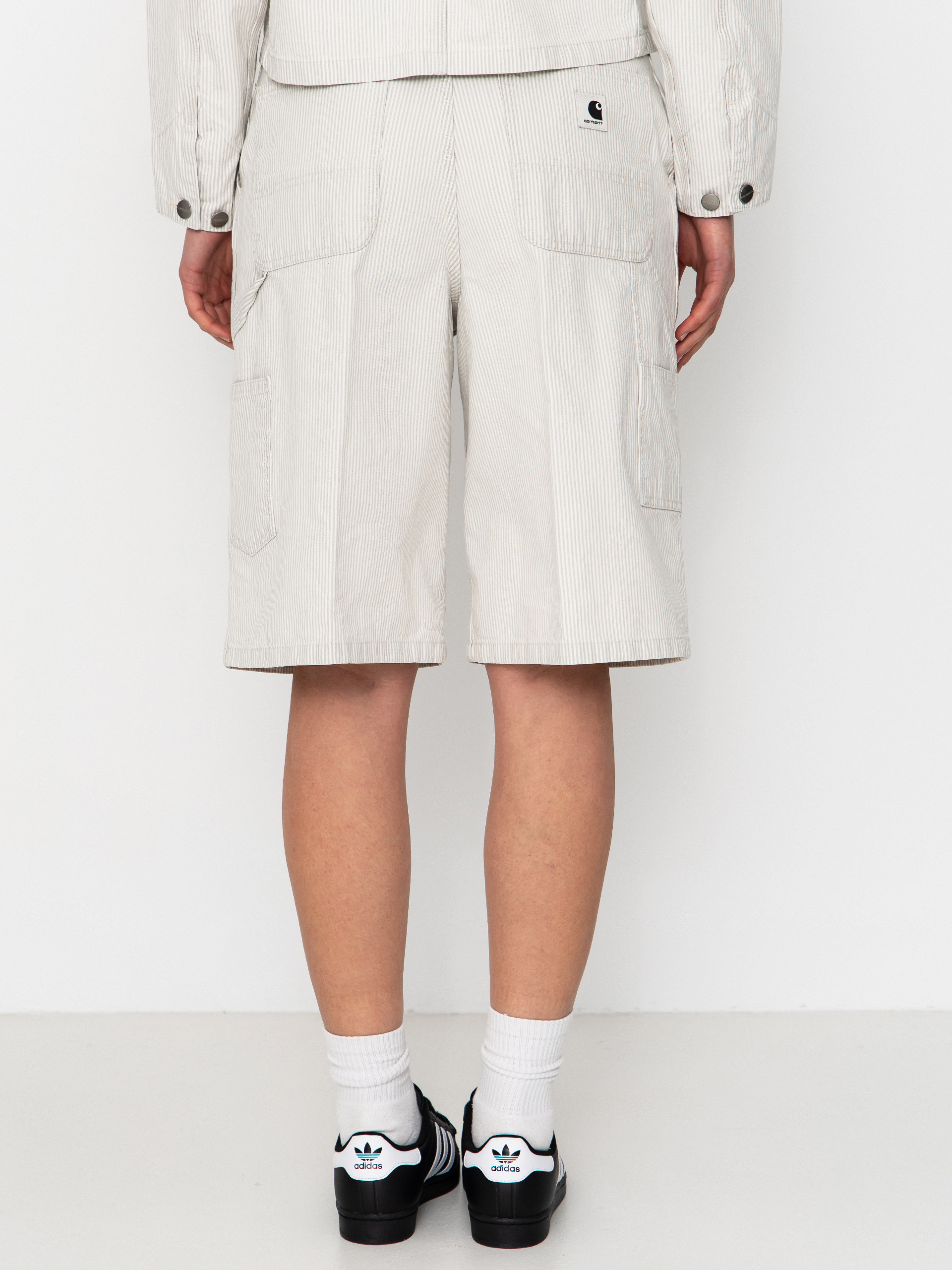 Szorty Carhartt WIP Mercer Single Knee Wmn (mercer stripe/graphite/wax)
