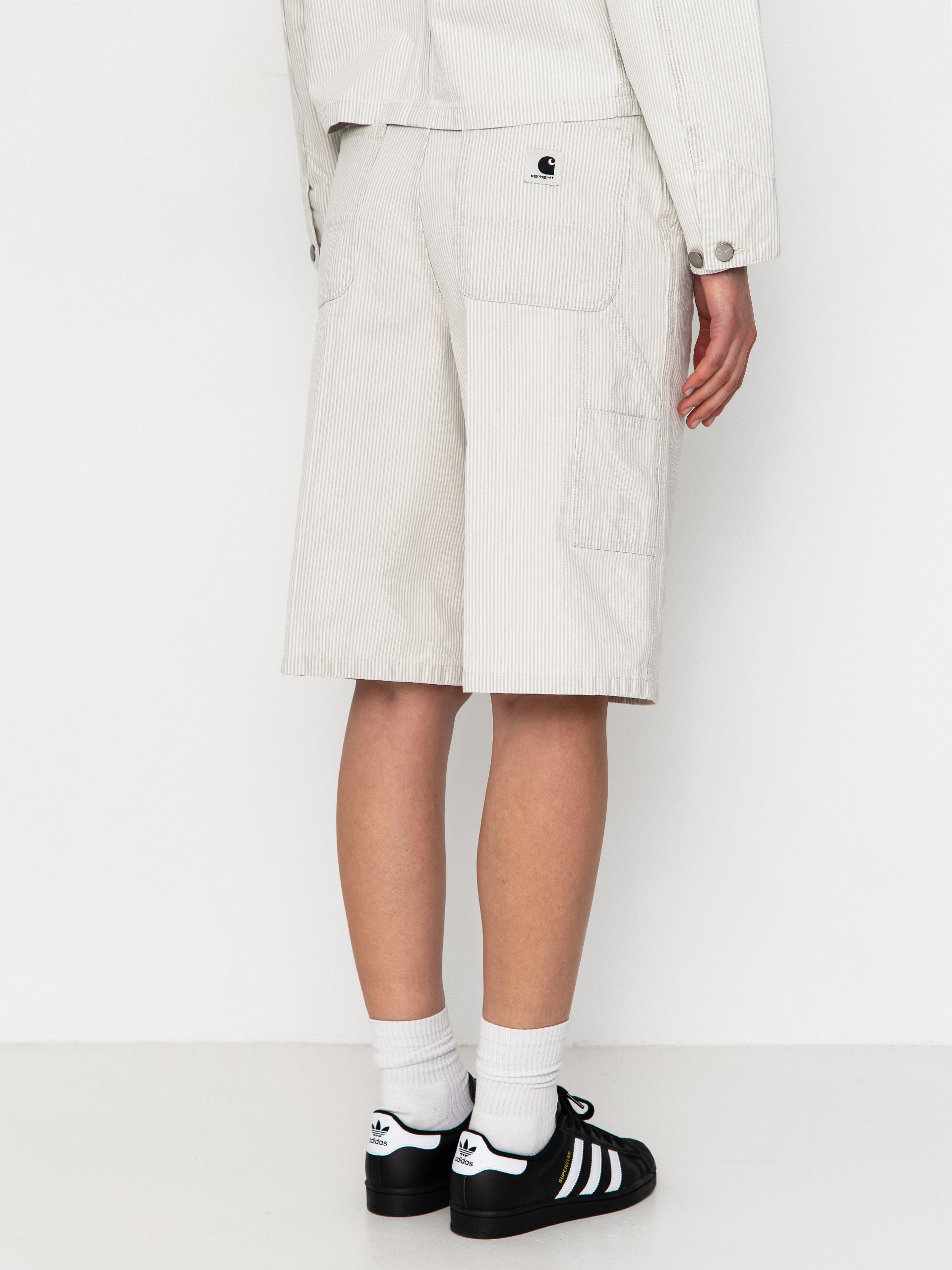Szorty Carhartt WIP Mercer Single Knee Wmn (mercer stripe/graphite/wax)