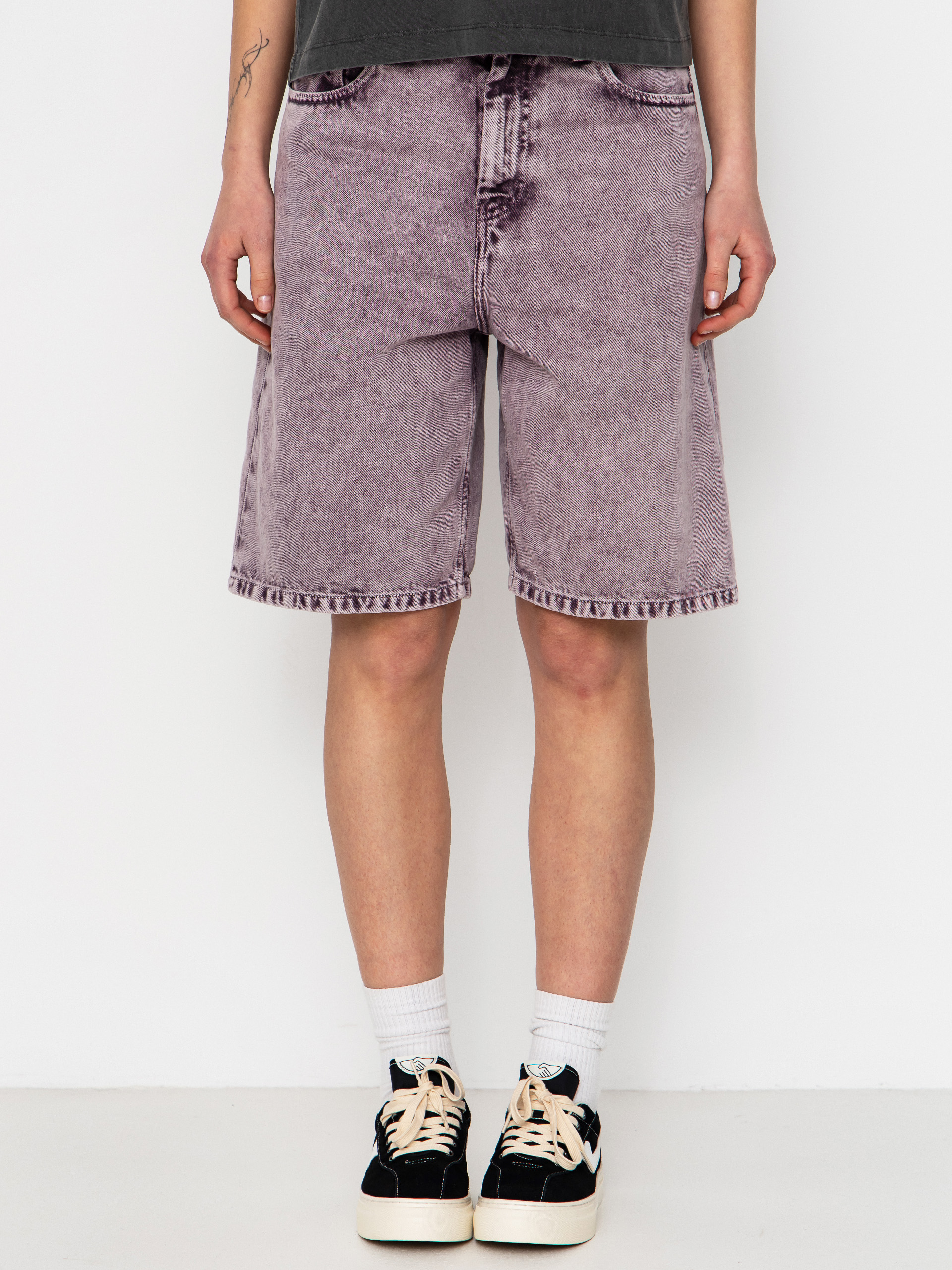 Szorty Carhartt WIP Brandon Wmn (cozy purple chalk wash)
