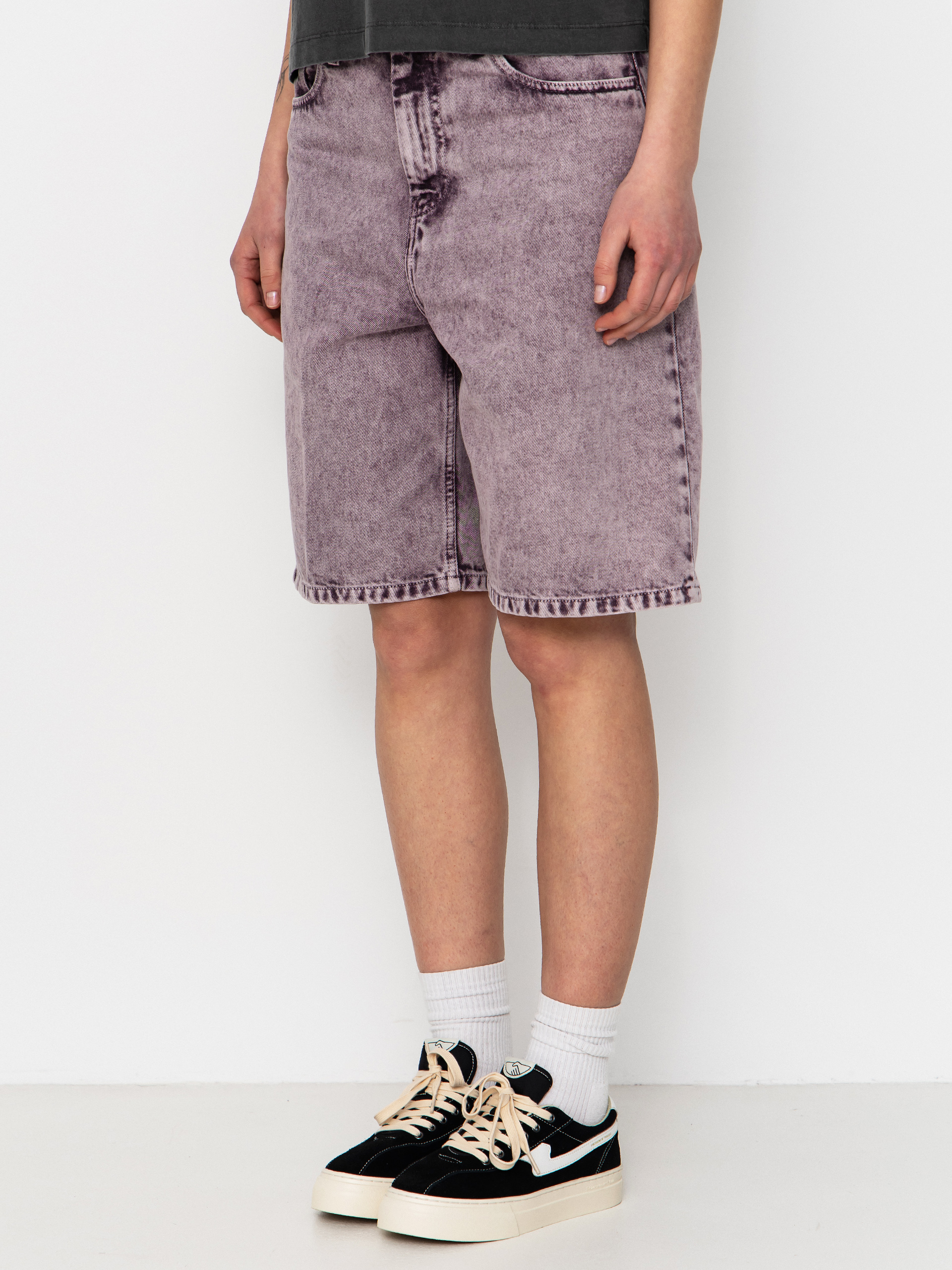 Szorty Carhartt WIP Brandon Wmn (cozy purple chalk wash)