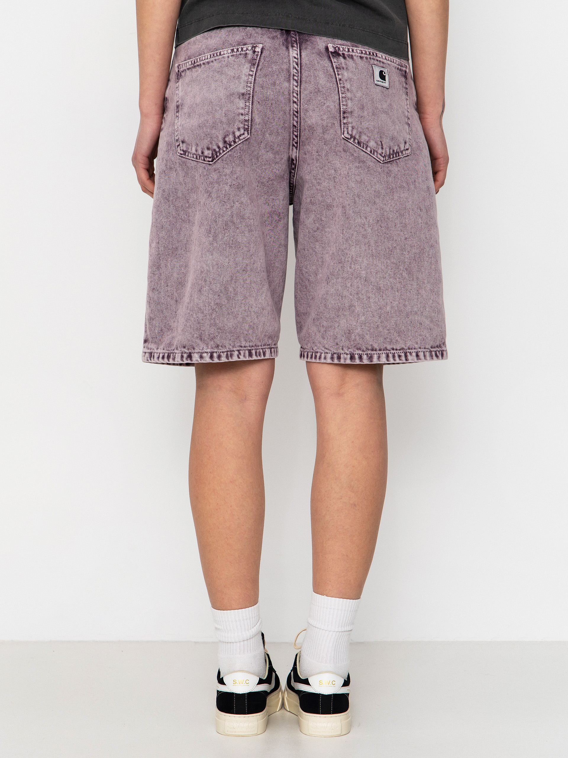 Szorty Carhartt WIP Brandon Wmn (cozy purple chalk wash)