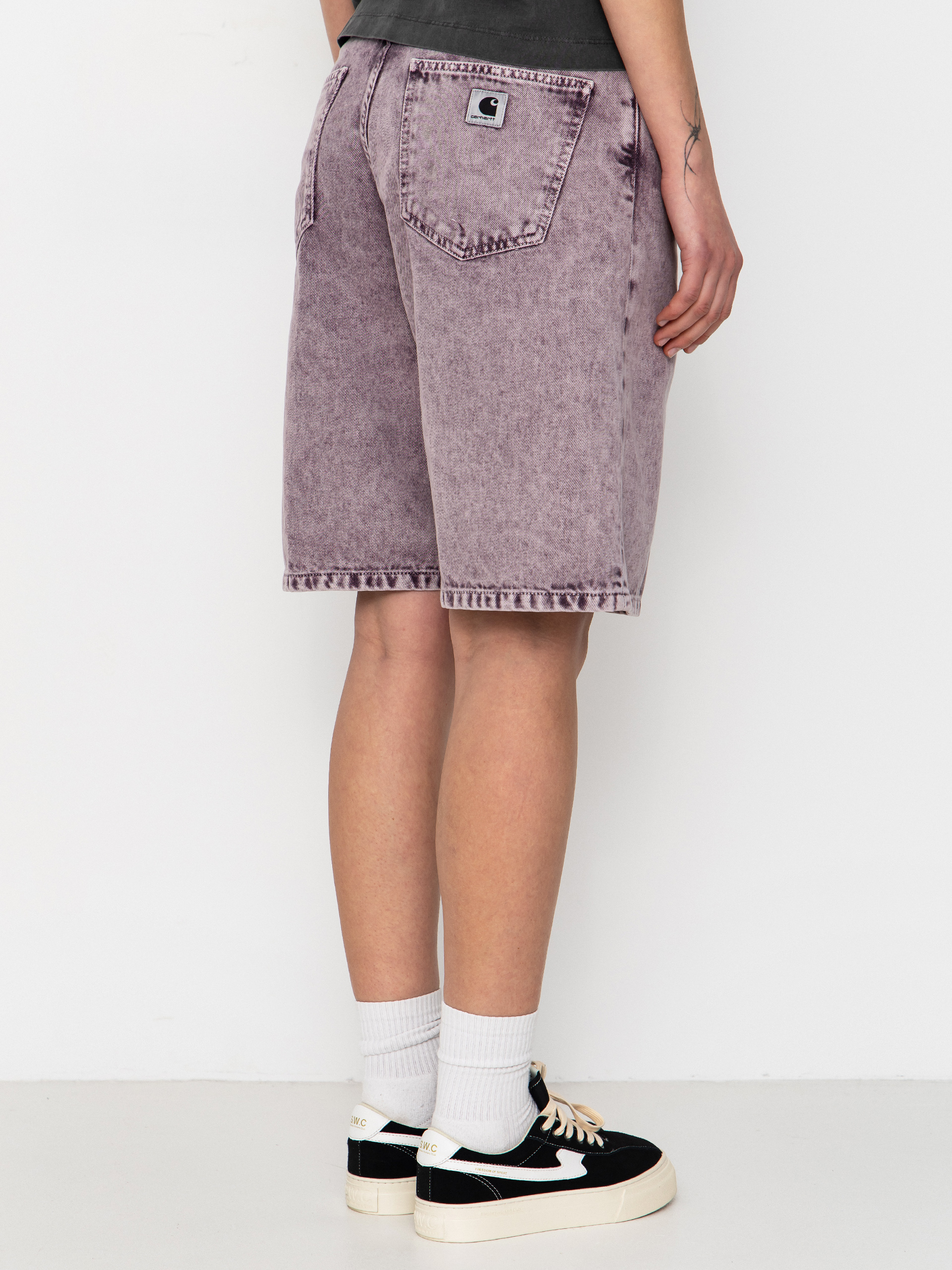Szorty Carhartt WIP Brandon Wmn (cozy purple chalk wash)