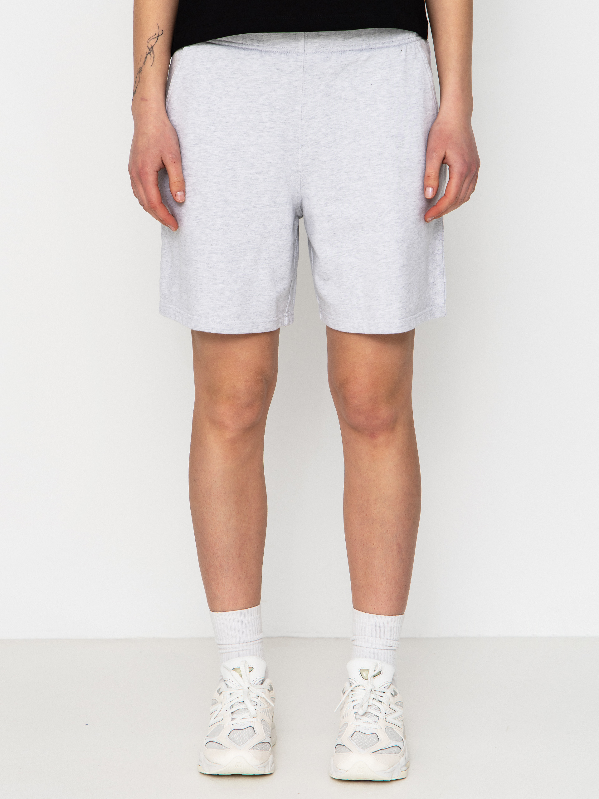 Szorty Carhartt WIP Brenta Wmn (ash heather/white)