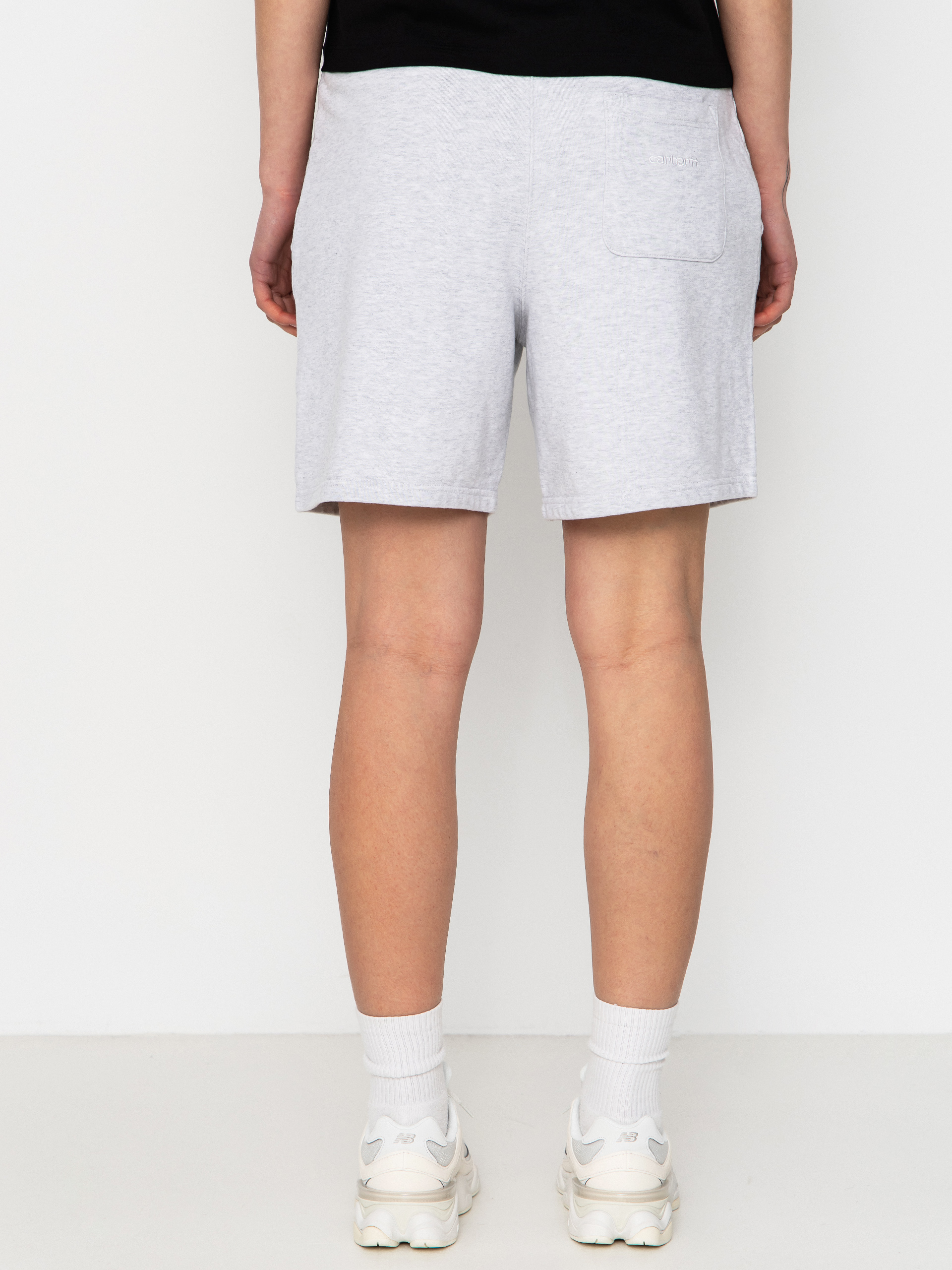 Szorty Carhartt WIP Brenta Wmn (ash heather/white)