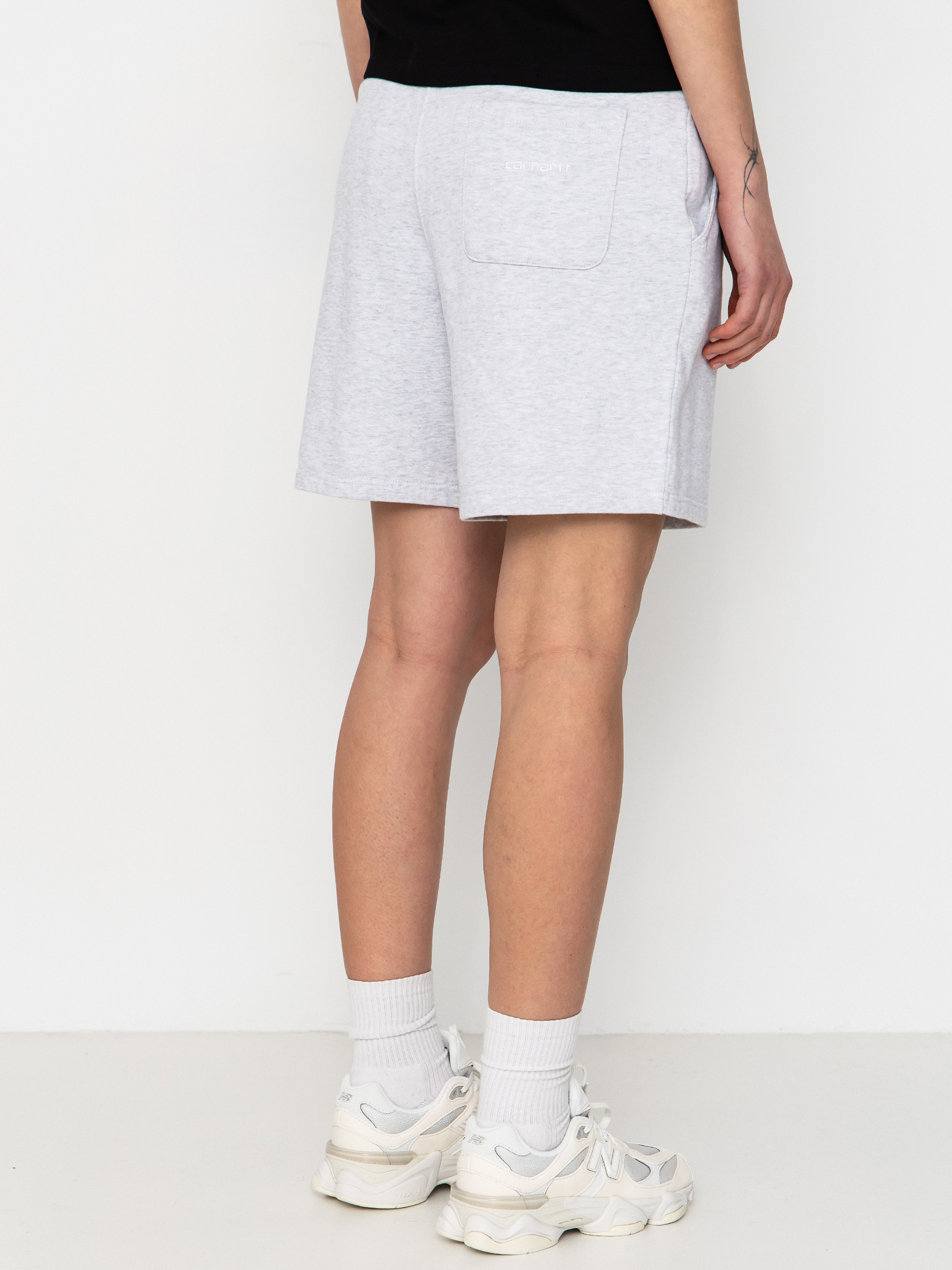 Szorty Carhartt WIP Brenta Wmn (ash heather/white)