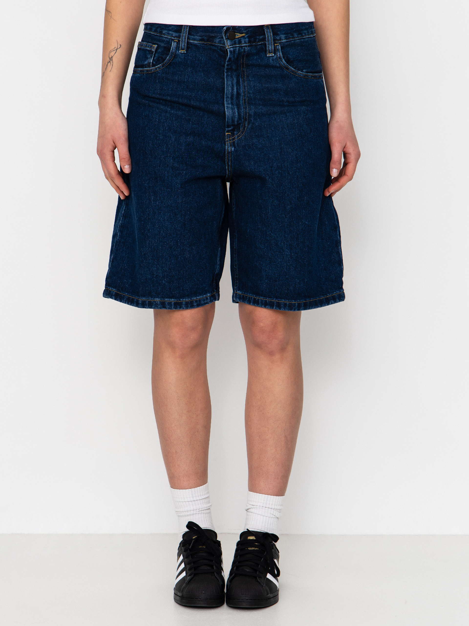 Szorty Carhartt WIP Brandon Wmn (blue stone washed)
