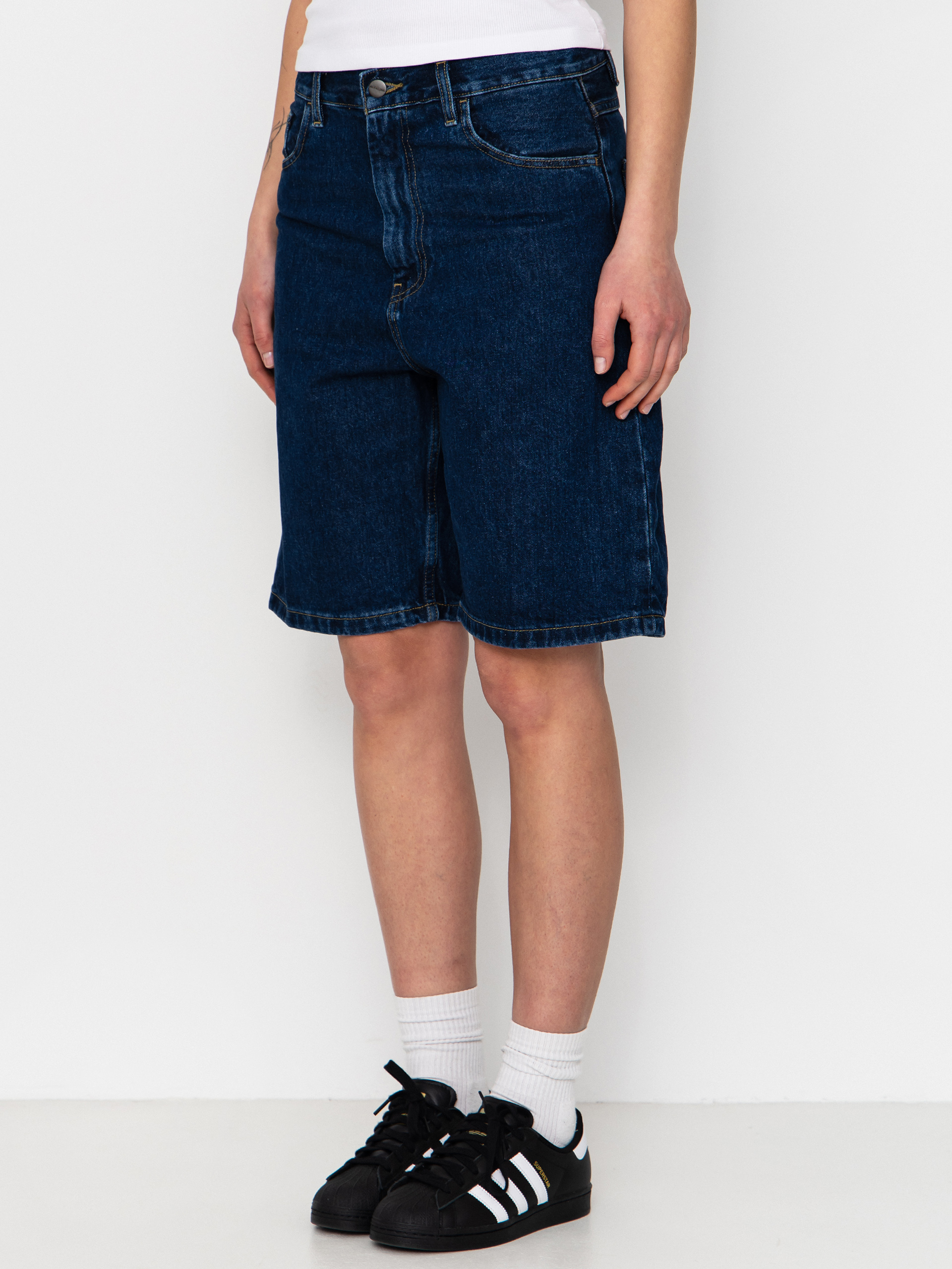 Szorty Carhartt WIP Brandon Wmn (blue stone washed)