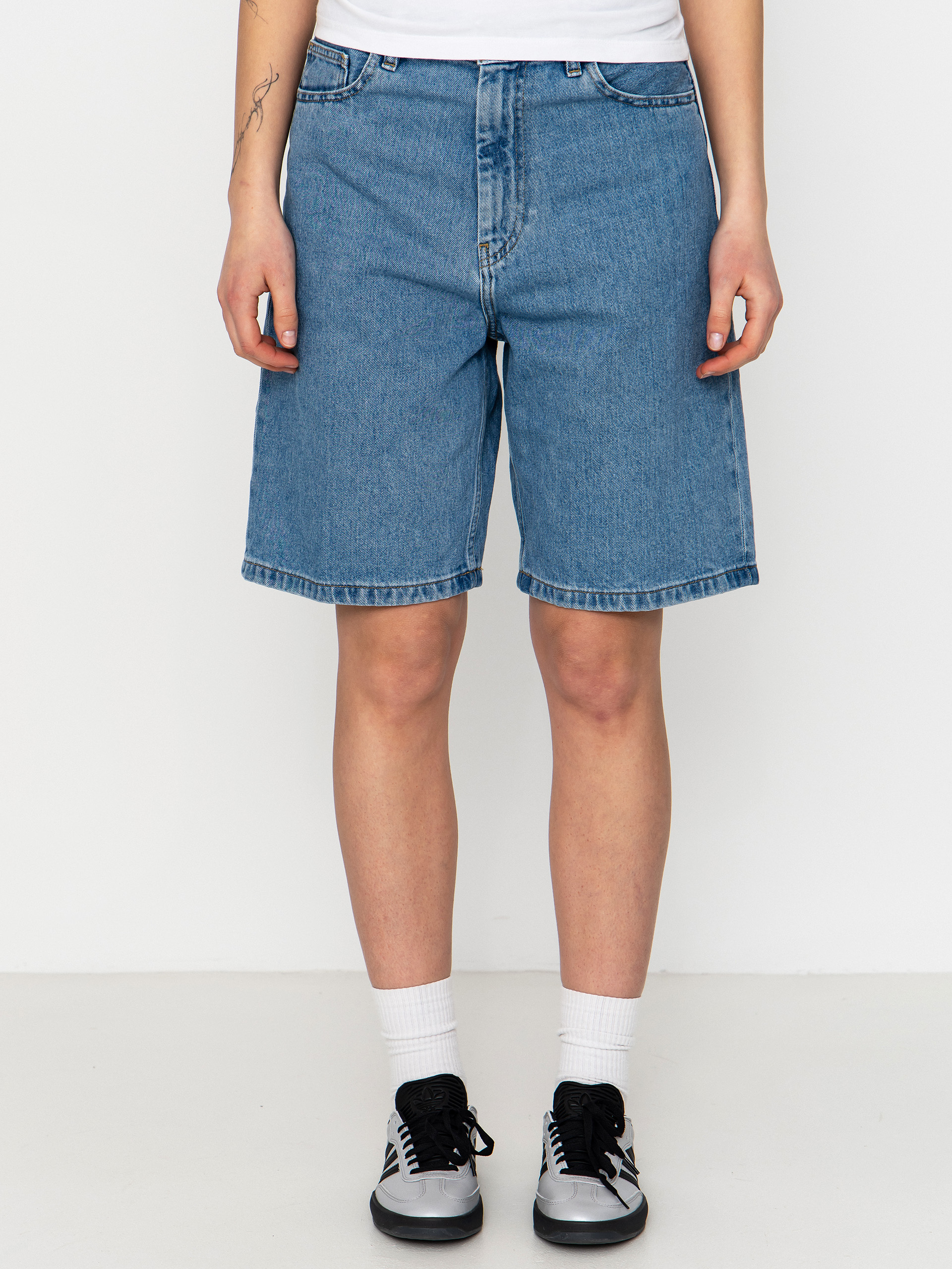 Szorty Carhartt WIP Brandon Wmn (blue stone bleached)