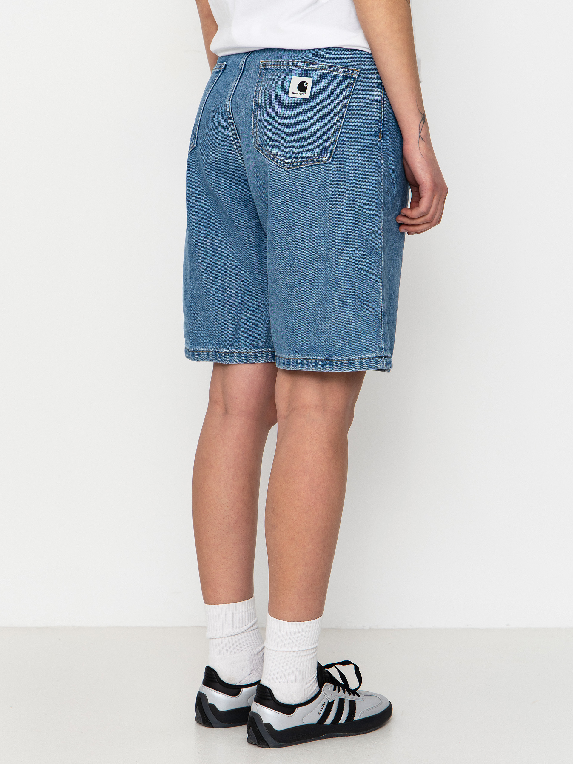 Szorty Carhartt WIP Brandon Wmn (blue stone bleached)