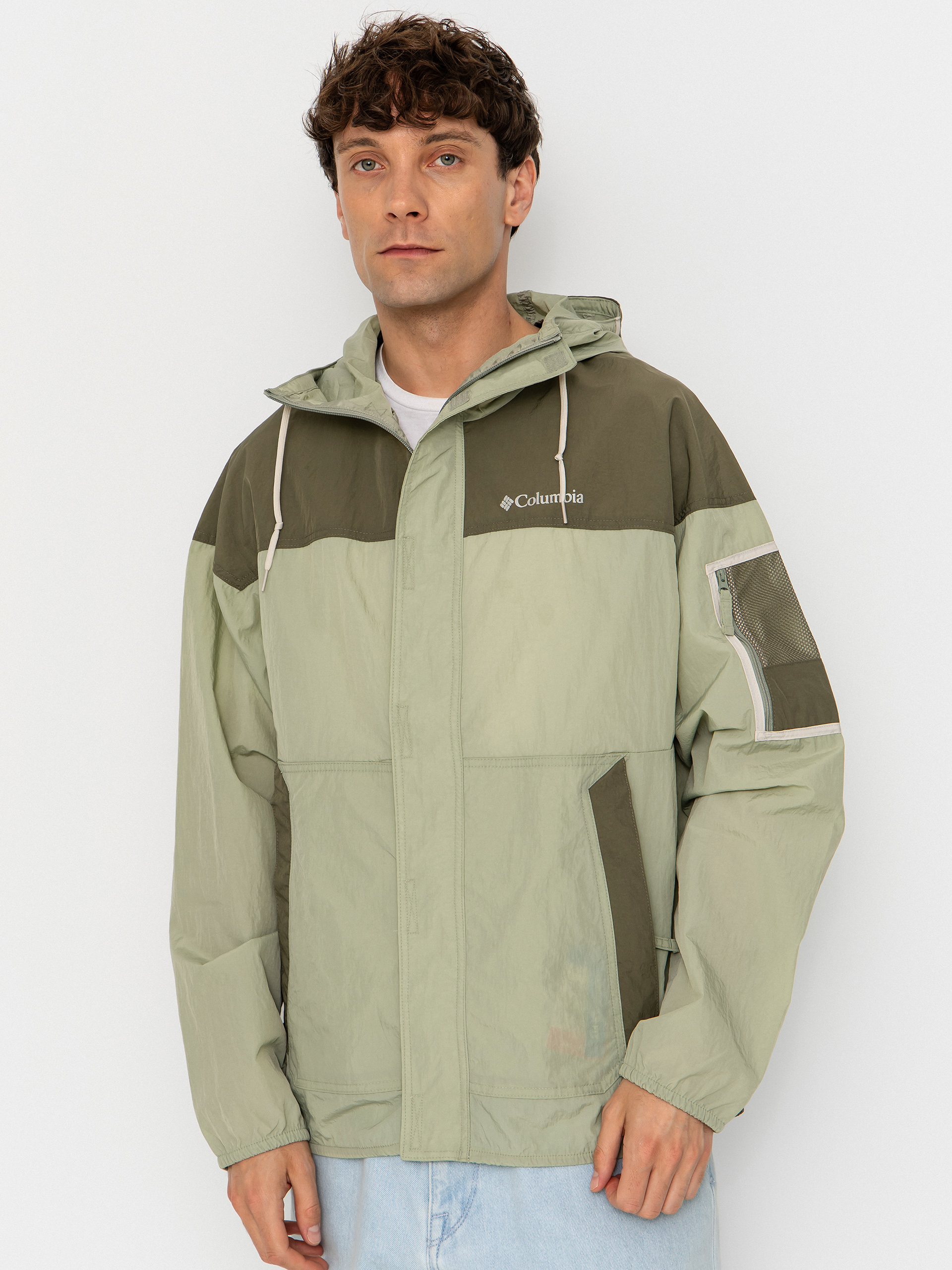 Kurtka Columbia Challenger II Windbreaker (safari/stone green)