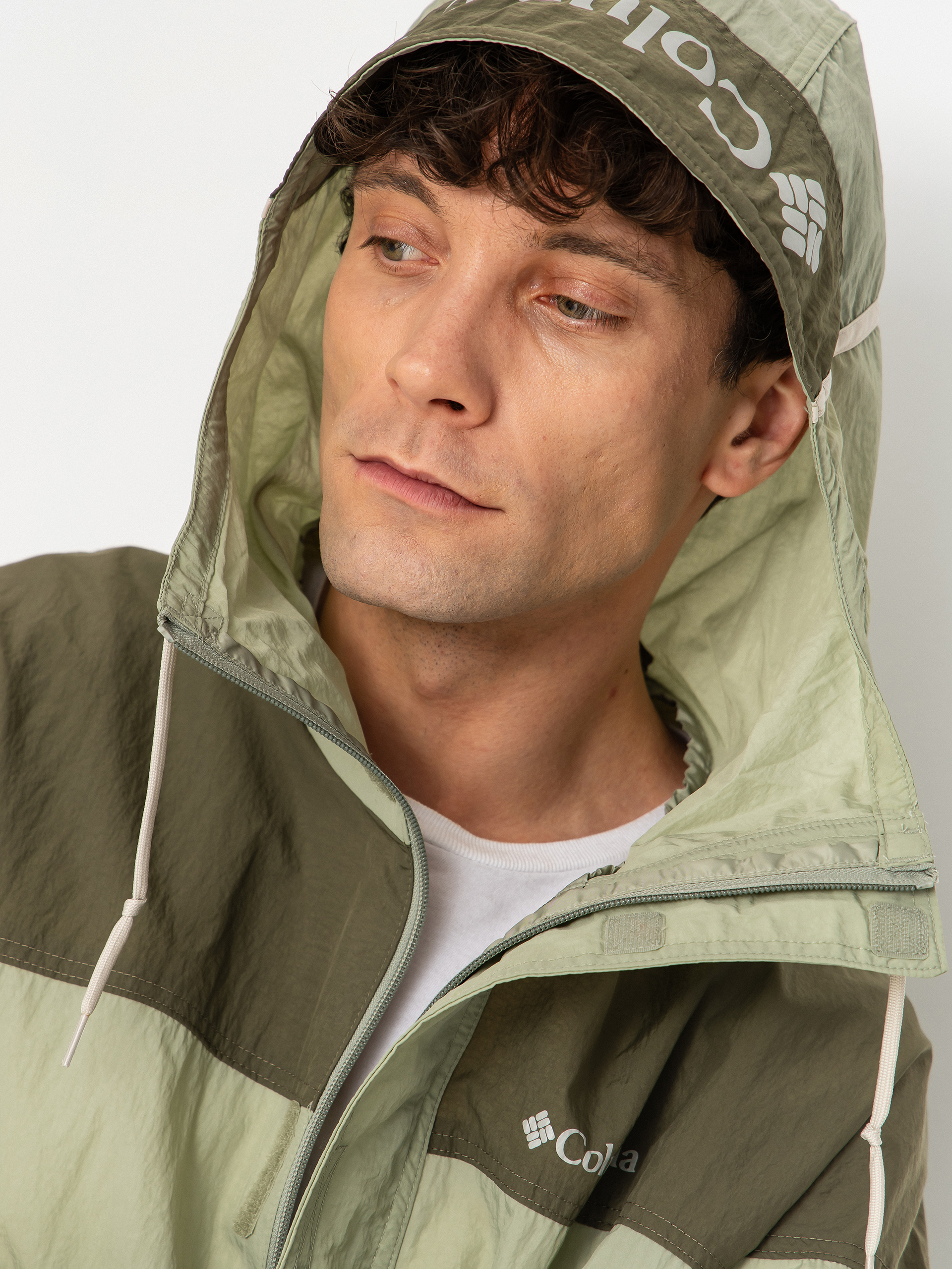 Kurtka Columbia Challenger II Windbreaker (safari/stone green)
