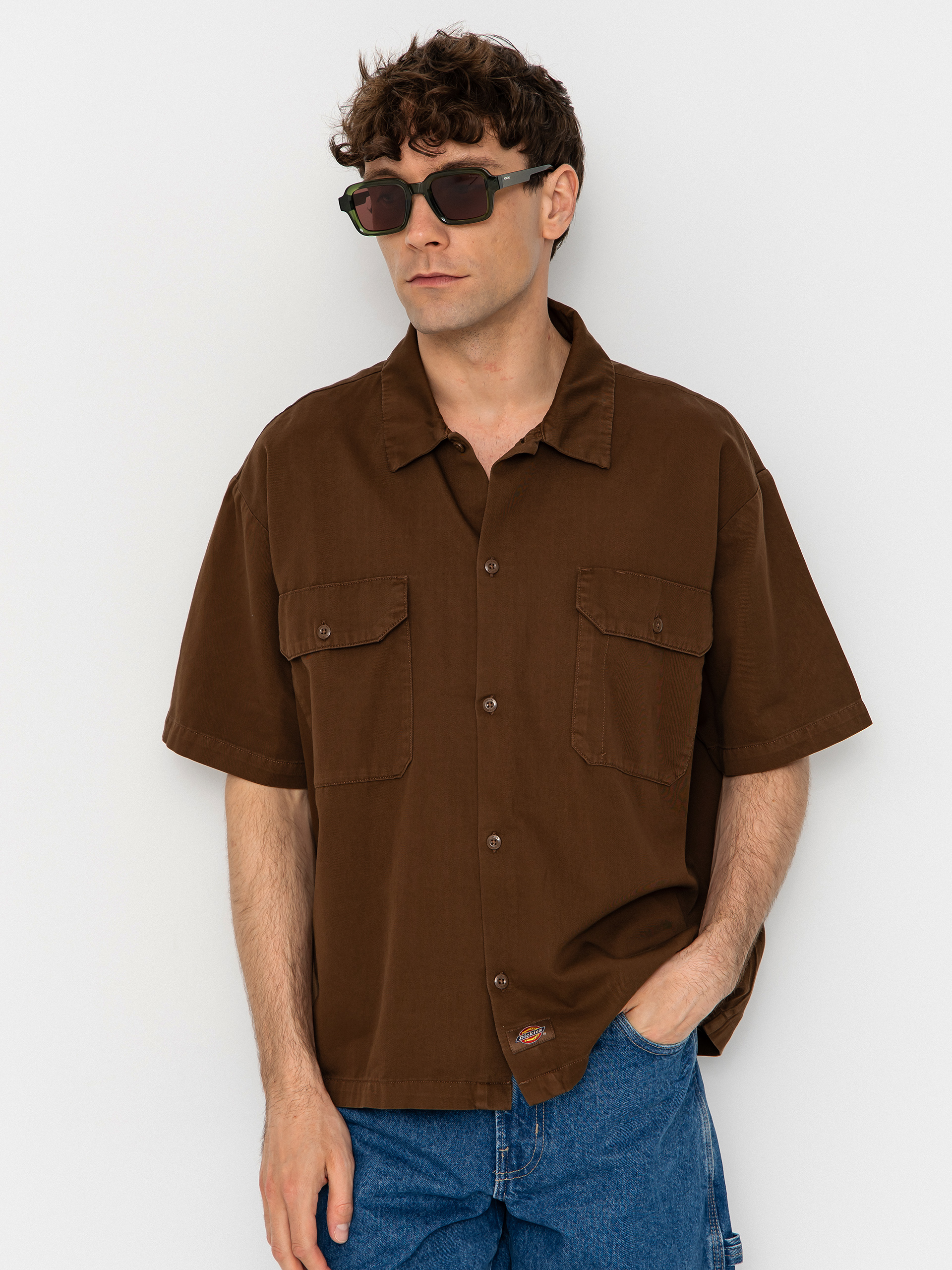 Koszula Dickies 247 Garment Dyed Work (timber brown)