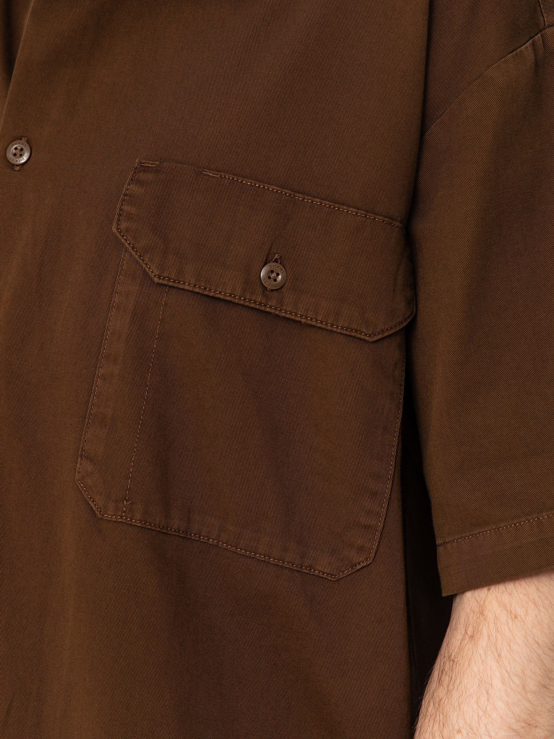 Koszula Dickies 247 Garment Dyed Work (timber brown)