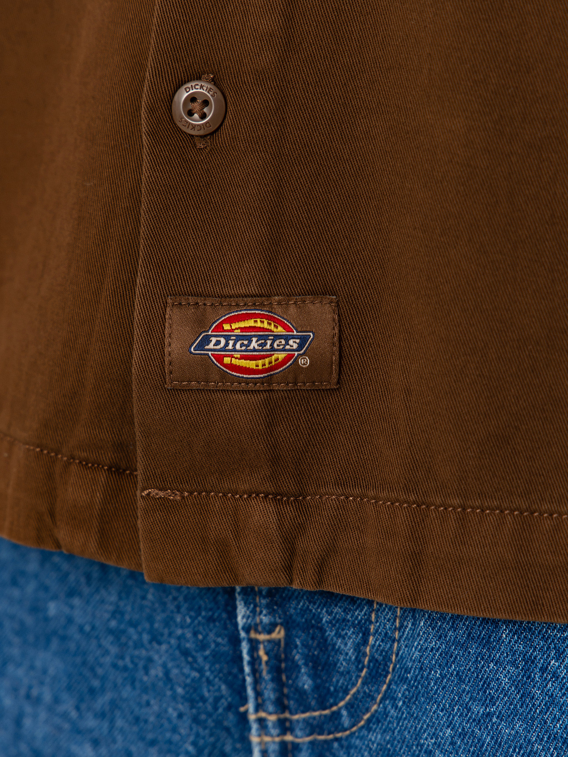 Koszula Dickies 247 Garment Dyed Work (timber brown)