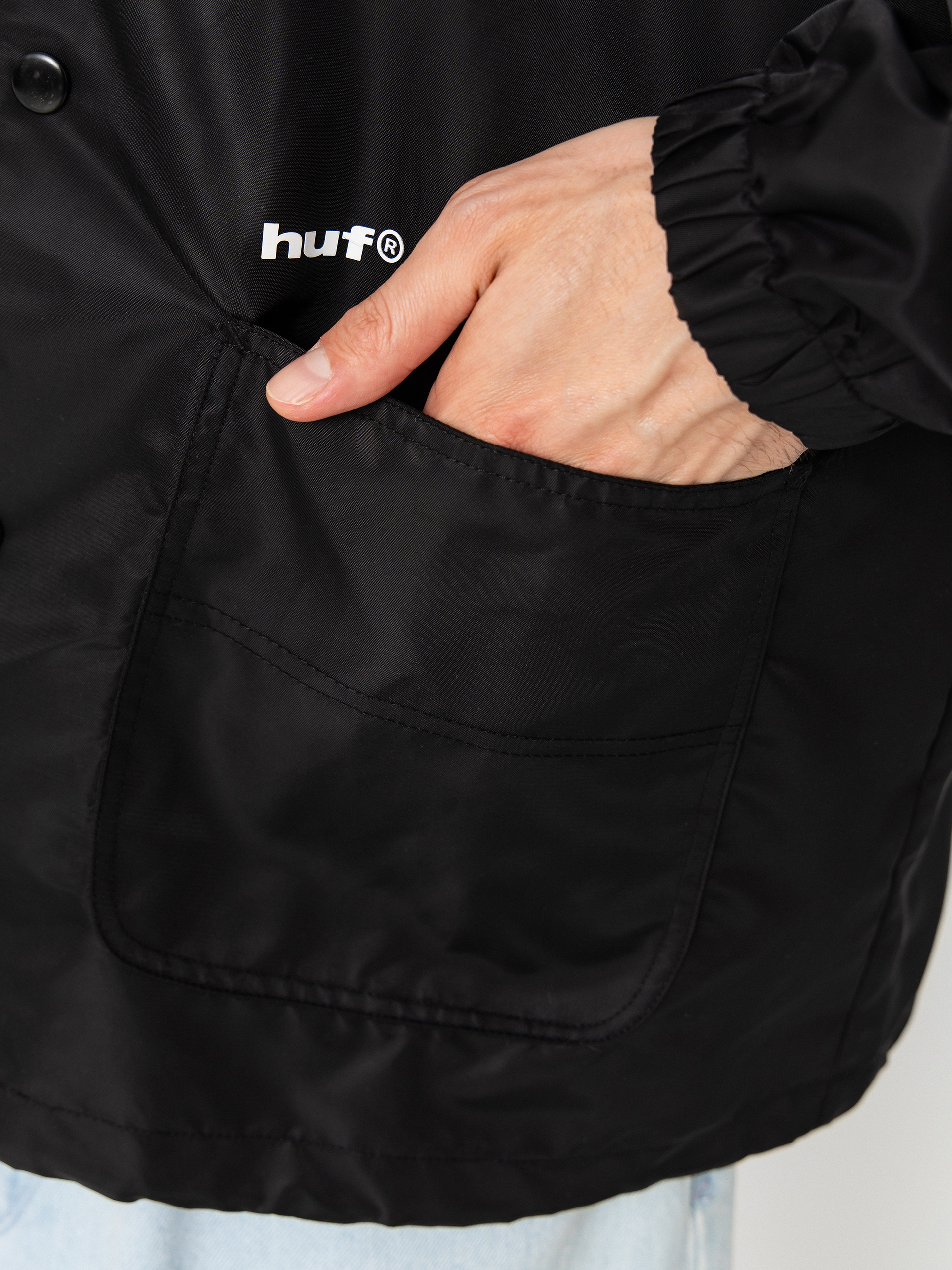 Kurtka HUF 89 Coaches (black/white)