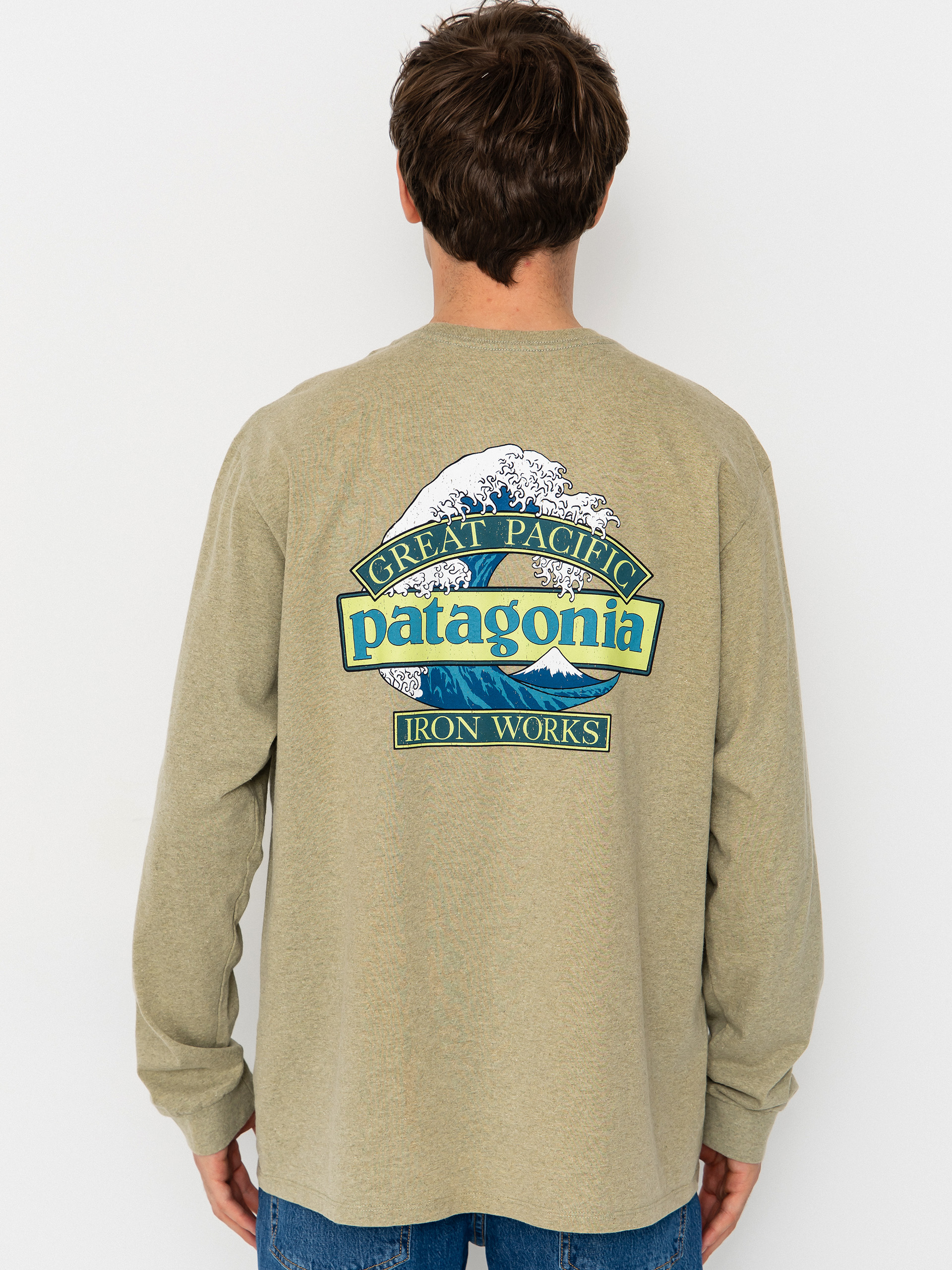 Longsleeve Patagonia Great Waves (gumtree green)