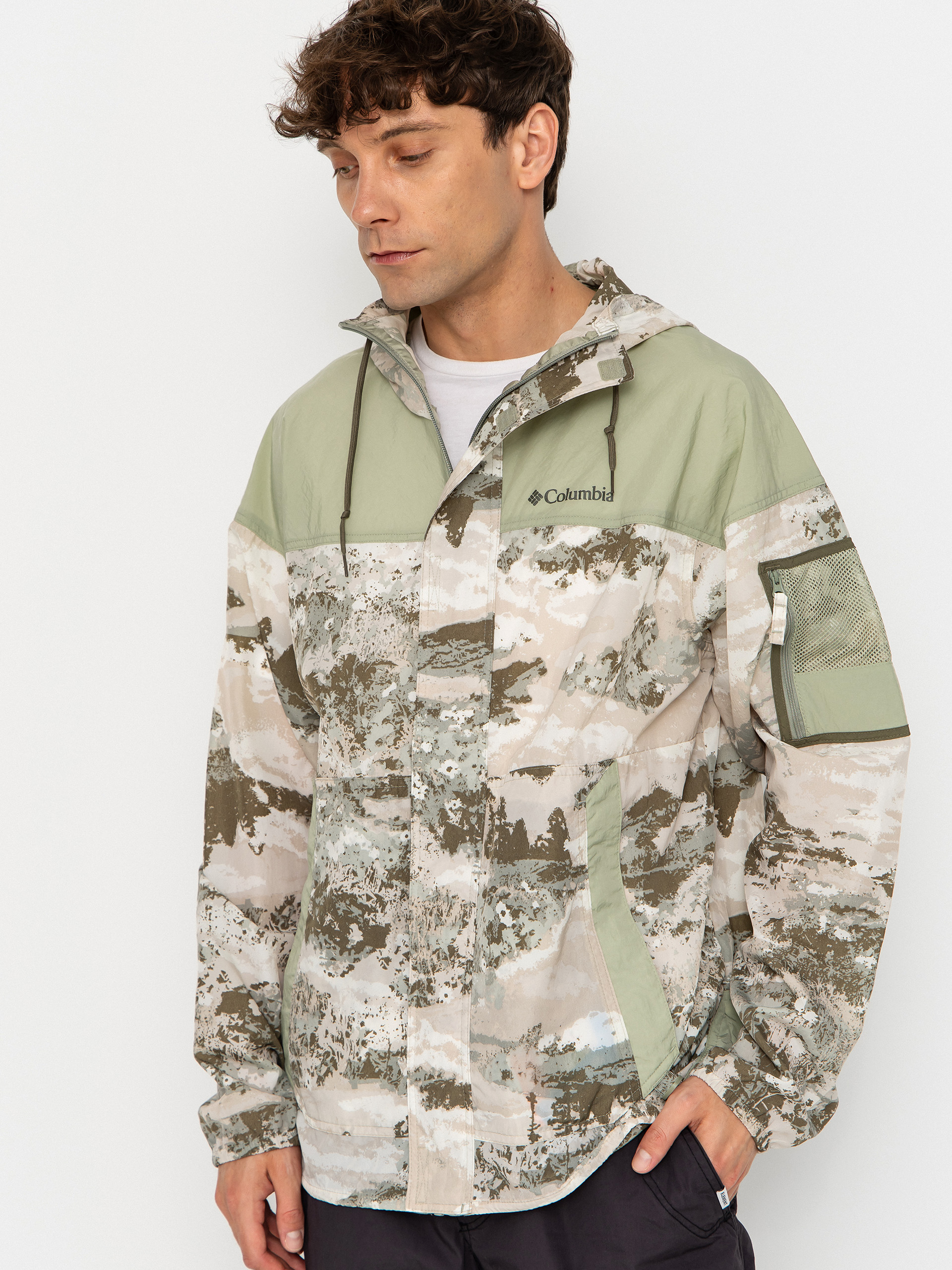Kurtka Columbia Challenger II Novelty Windbreaker (safari fieldaze/safari)