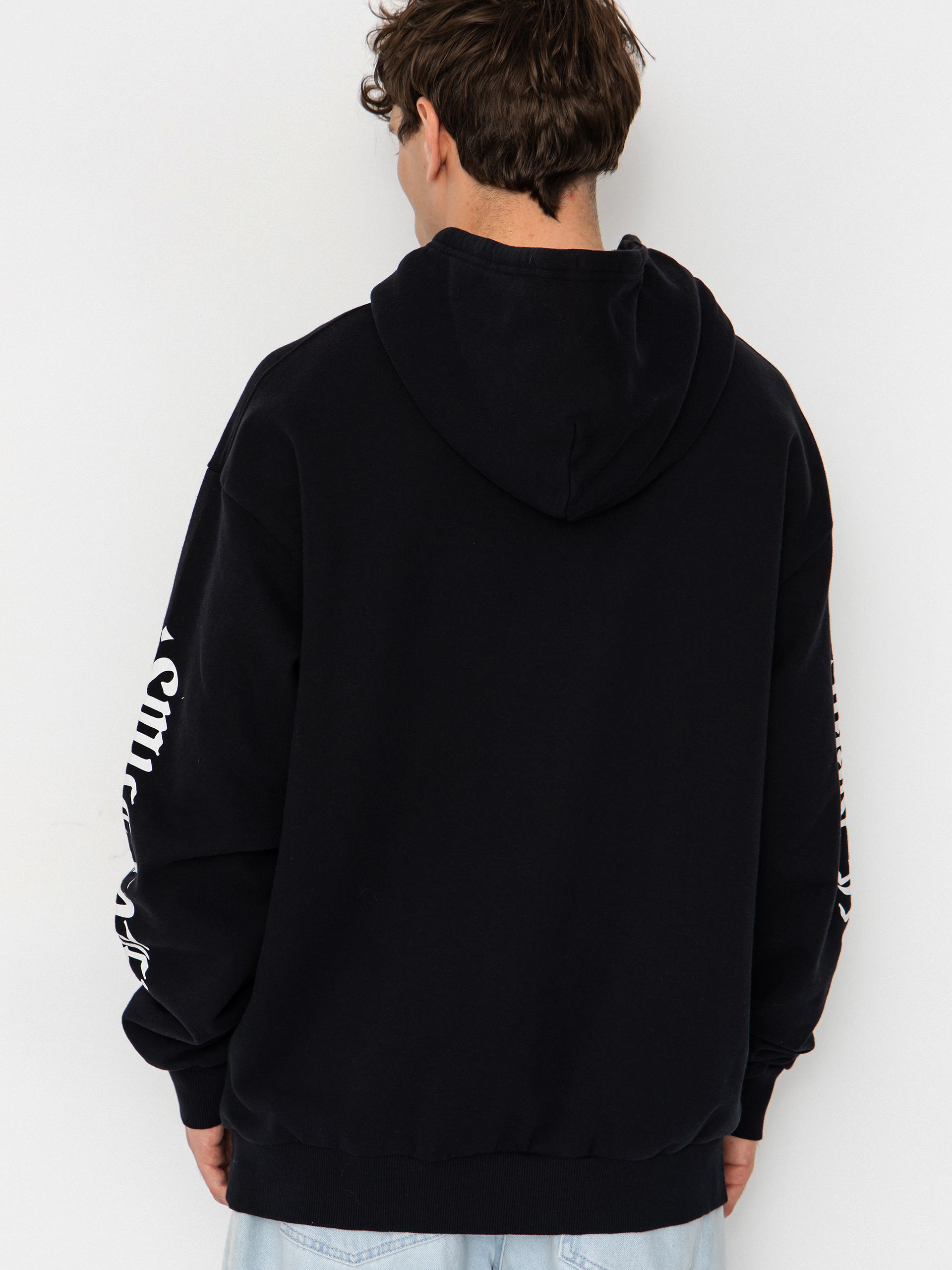 Bluza z kapturem Brixton Smile Always Relaxed HD (black worn wash)