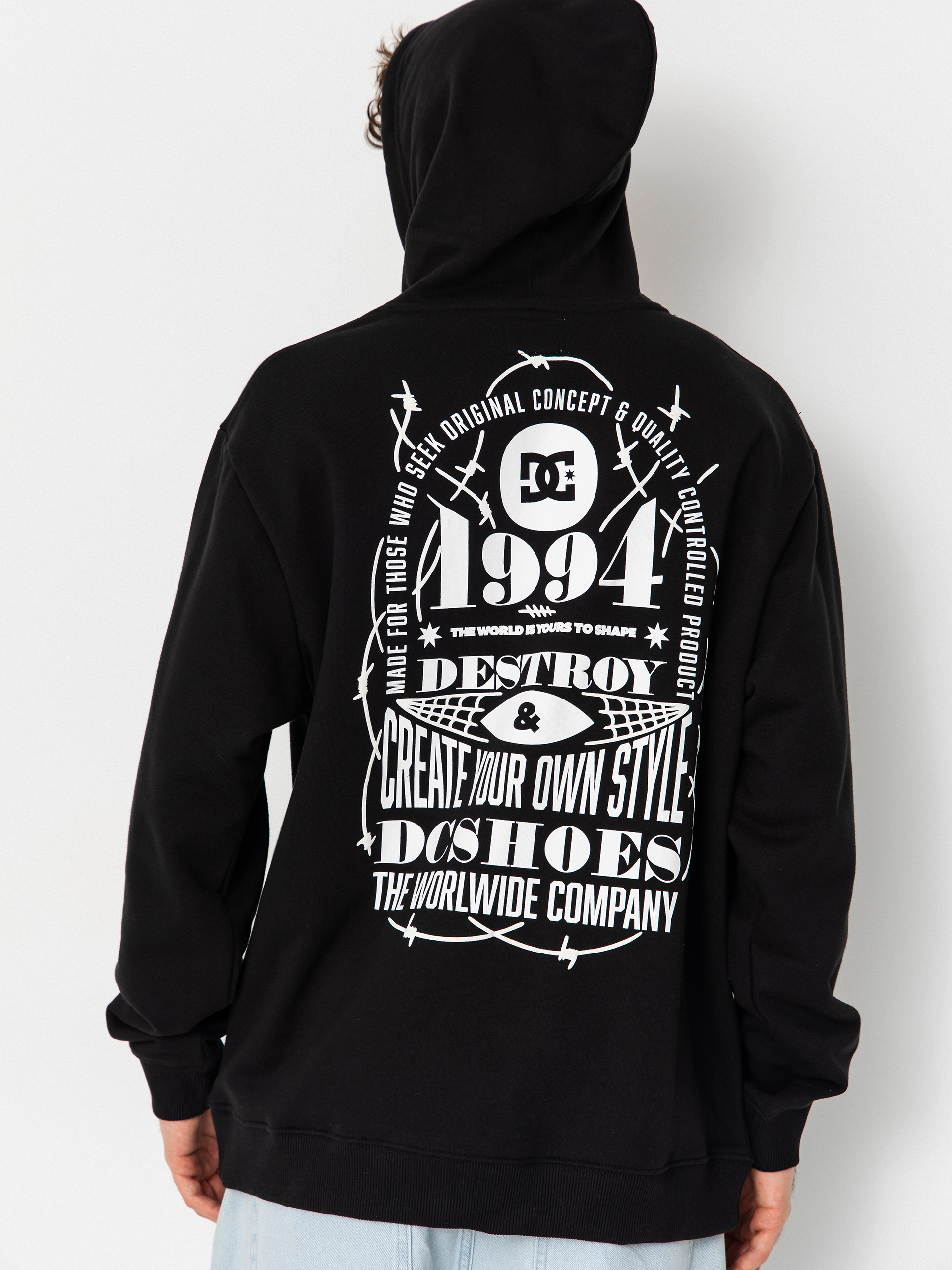 Bluza z kapturem DC Shape Or Destroy HD (black)