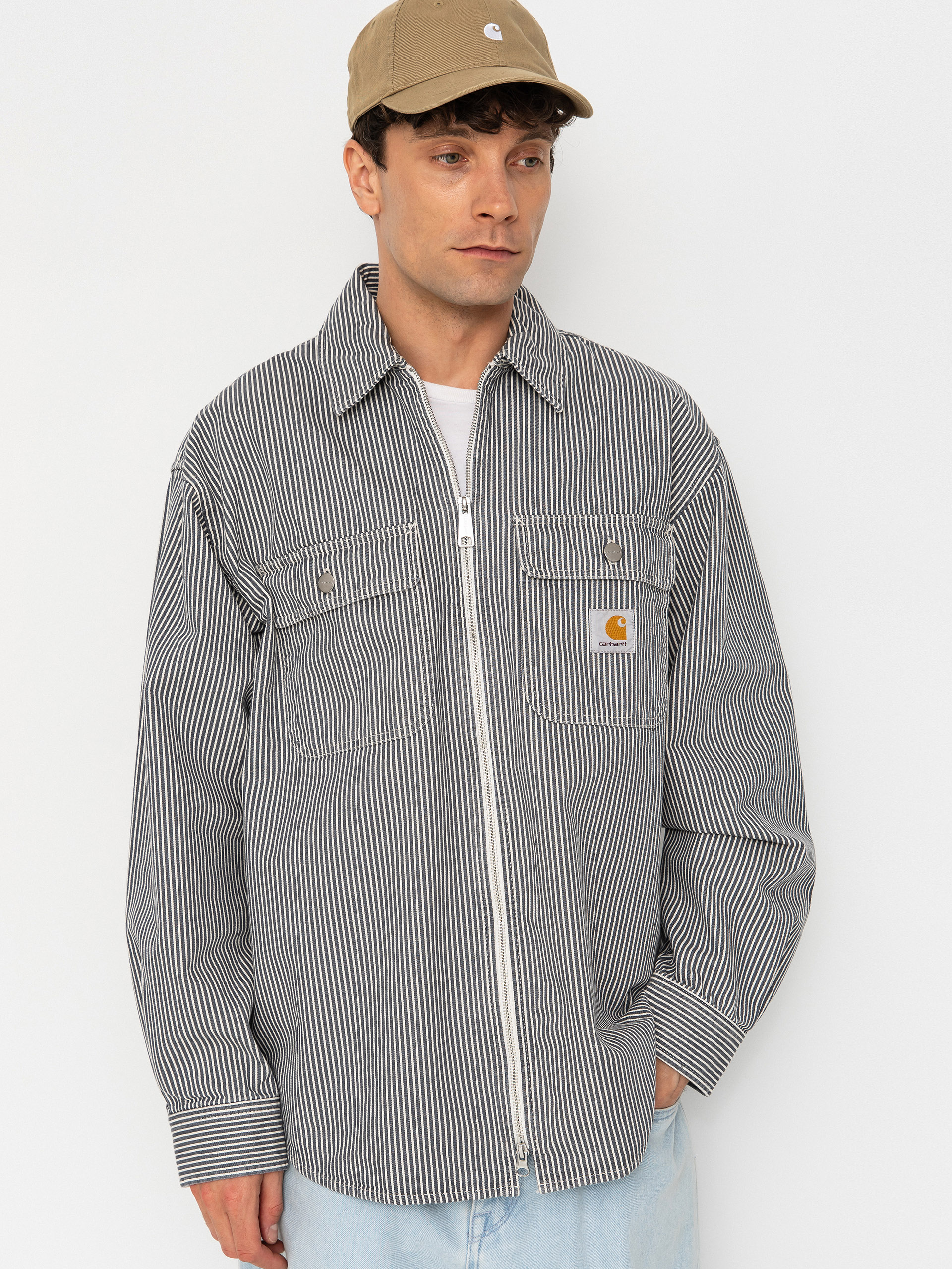 Kurtka Carhartt WIP Mercer (mercer stripe/graphite/wax)