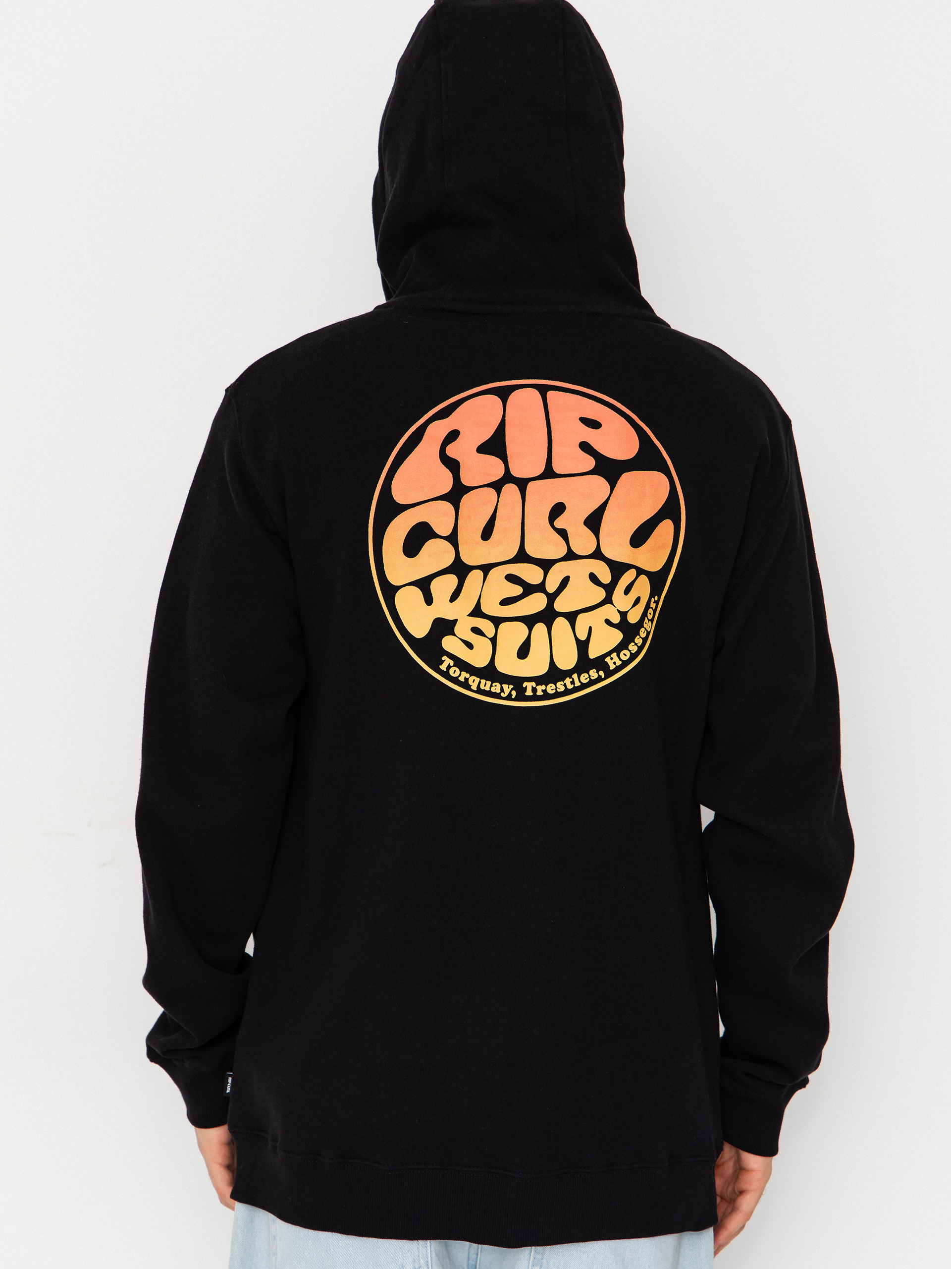 Bluza z kapturem Rip Curl Wettie Passage Icon ZHD (black/black)