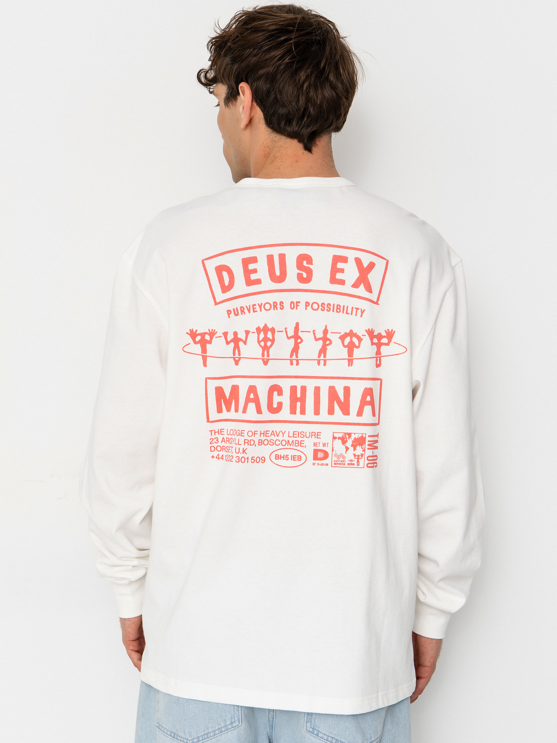 Longsleeve Deus Ex Machina Kumbaya (vintage white)