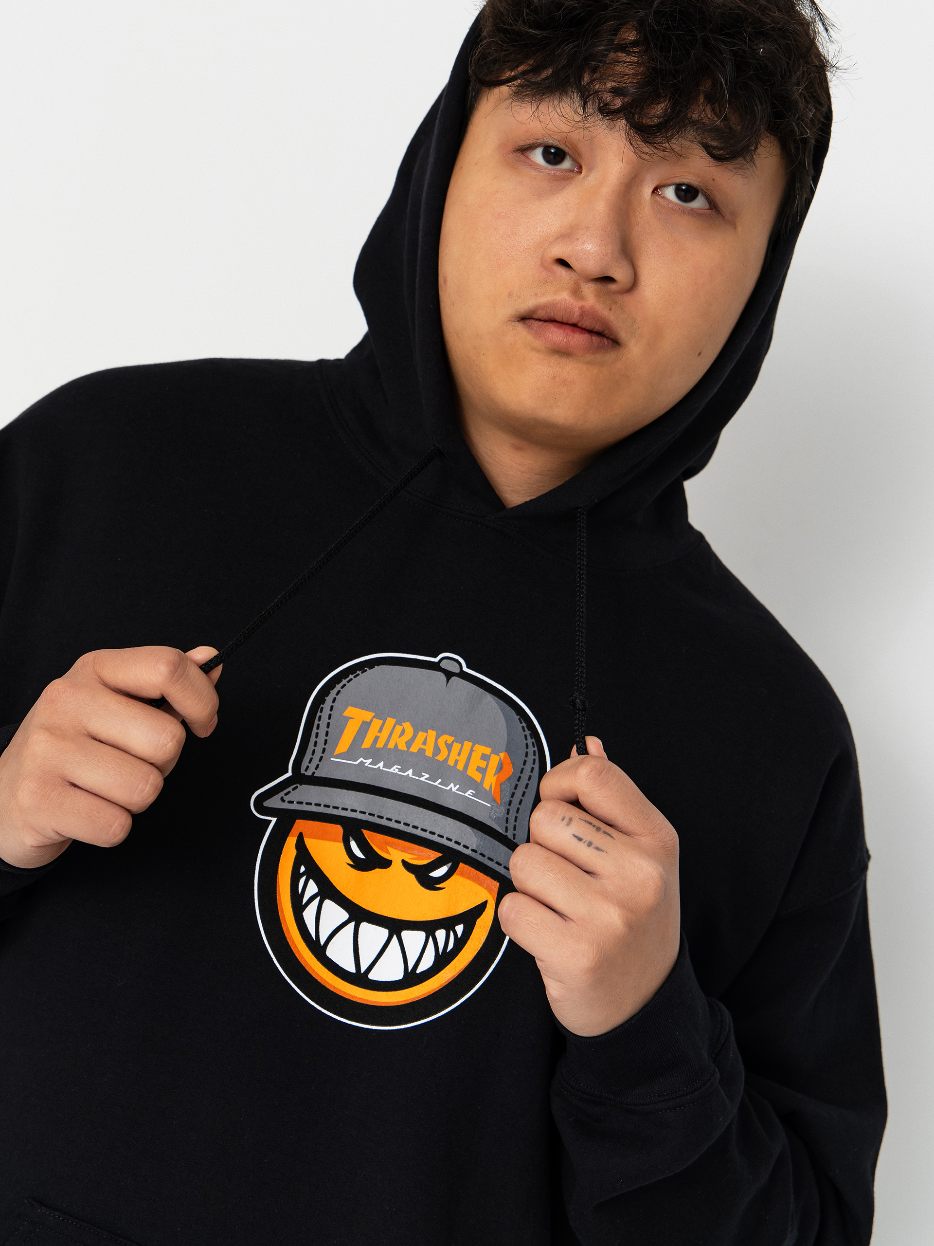 Bluza z kapturem Thrasher x Spitfire Sf Loc HD (black)