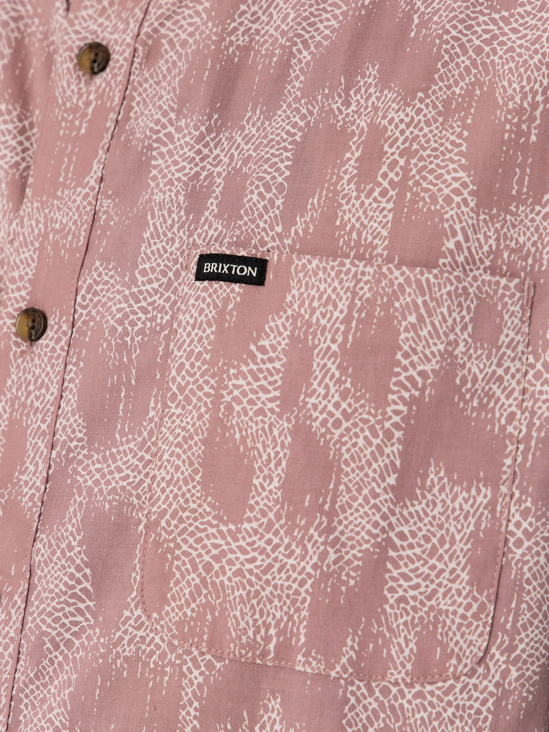 Koszula Brixton Charter Print (dark pink/silver crackle paint)